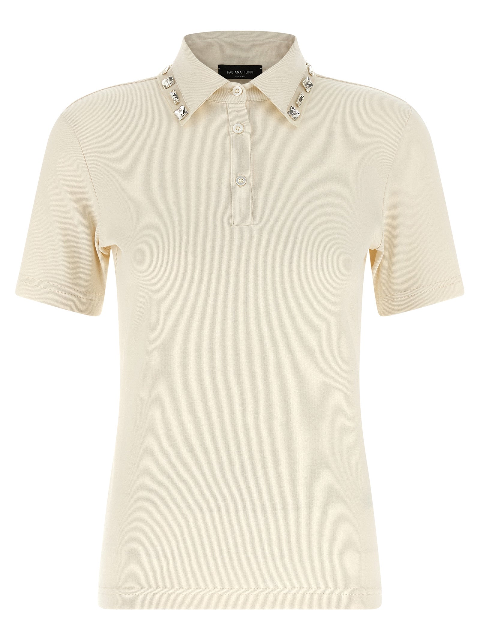 Fabiana Filippi Beige Cotton Polo Shirt
