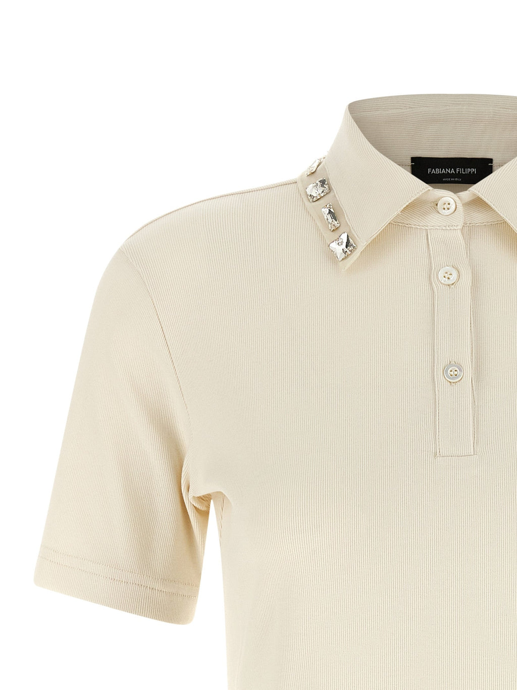 Fabiana Filippi Beige Cotton Polo Shirt