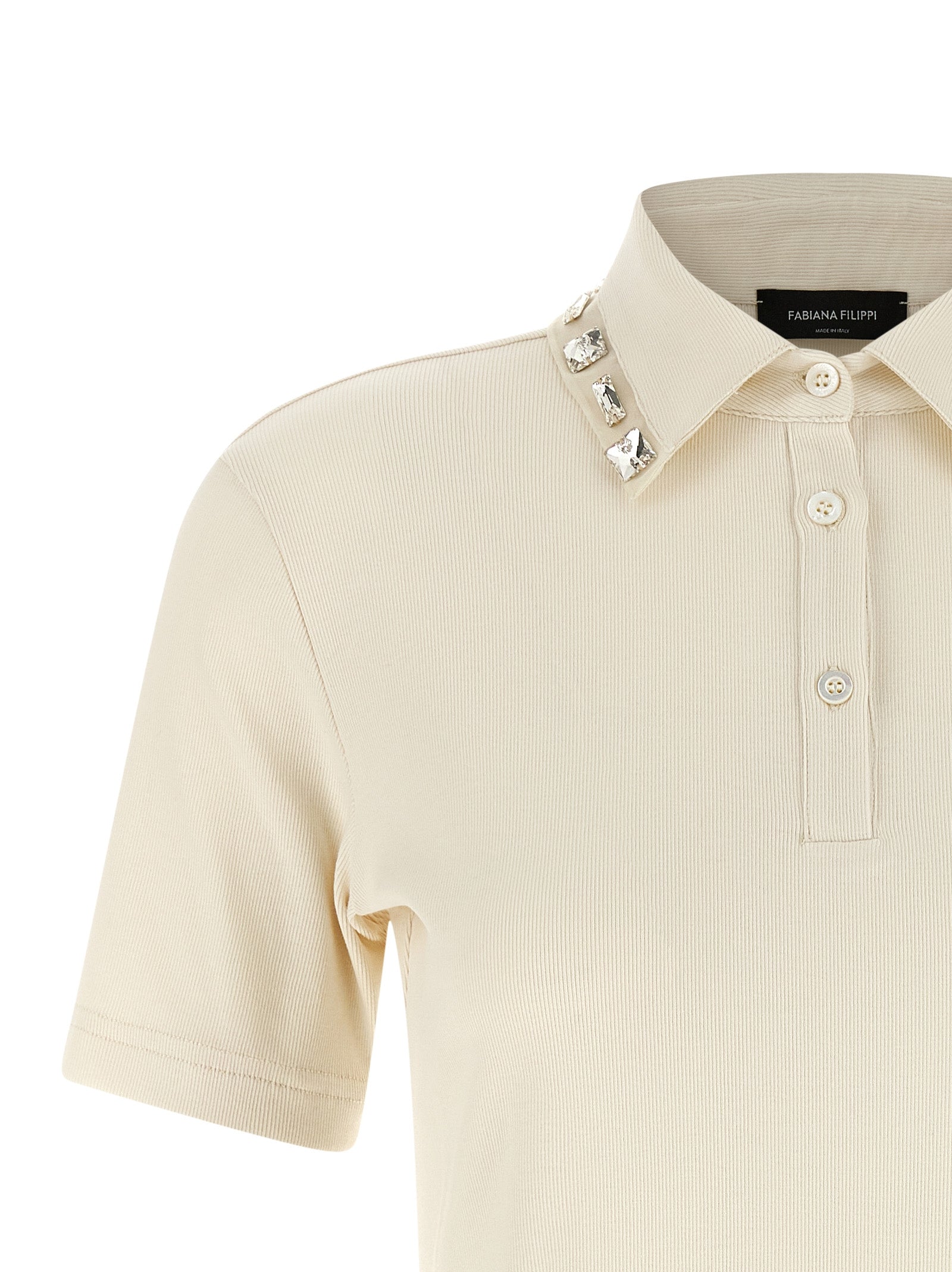 Fabiana Filippi Beige Cotton Polo Shirt