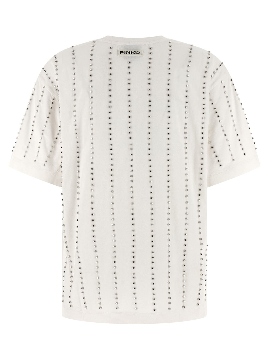 PINKO White Cotton T-Shirt PINKO