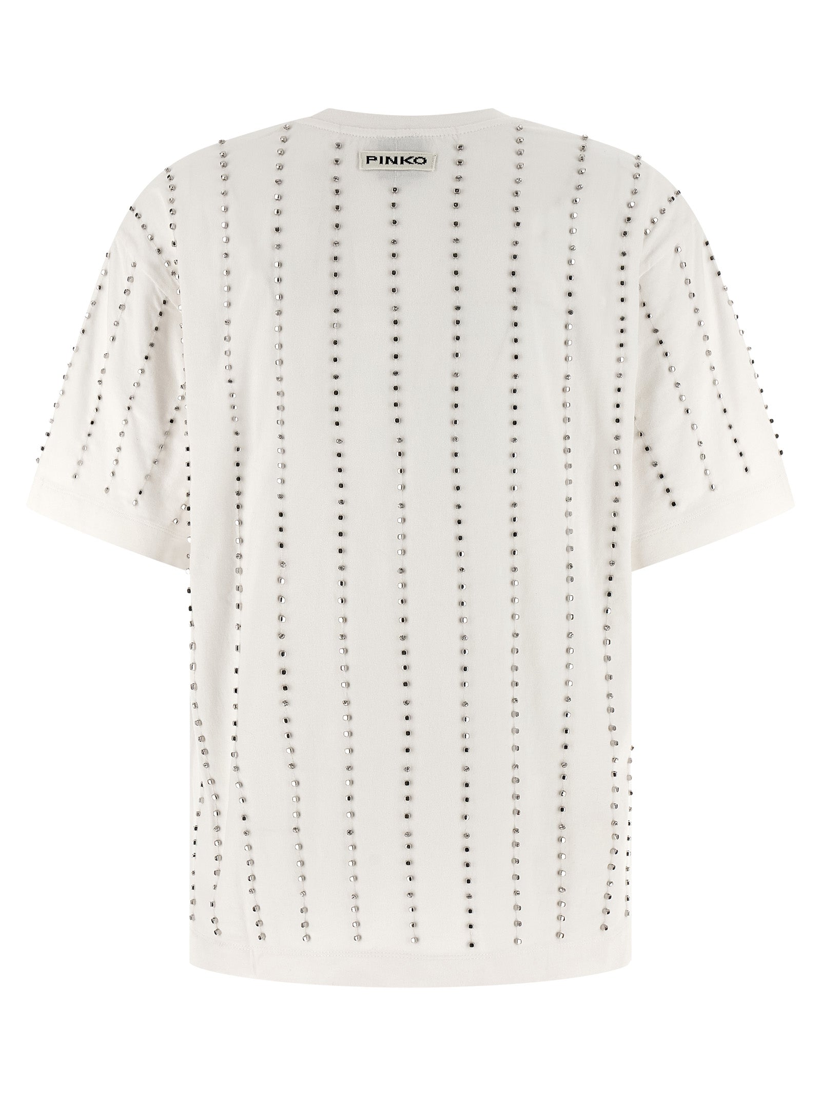 PINKO White Cotton T-Shirt PINKO