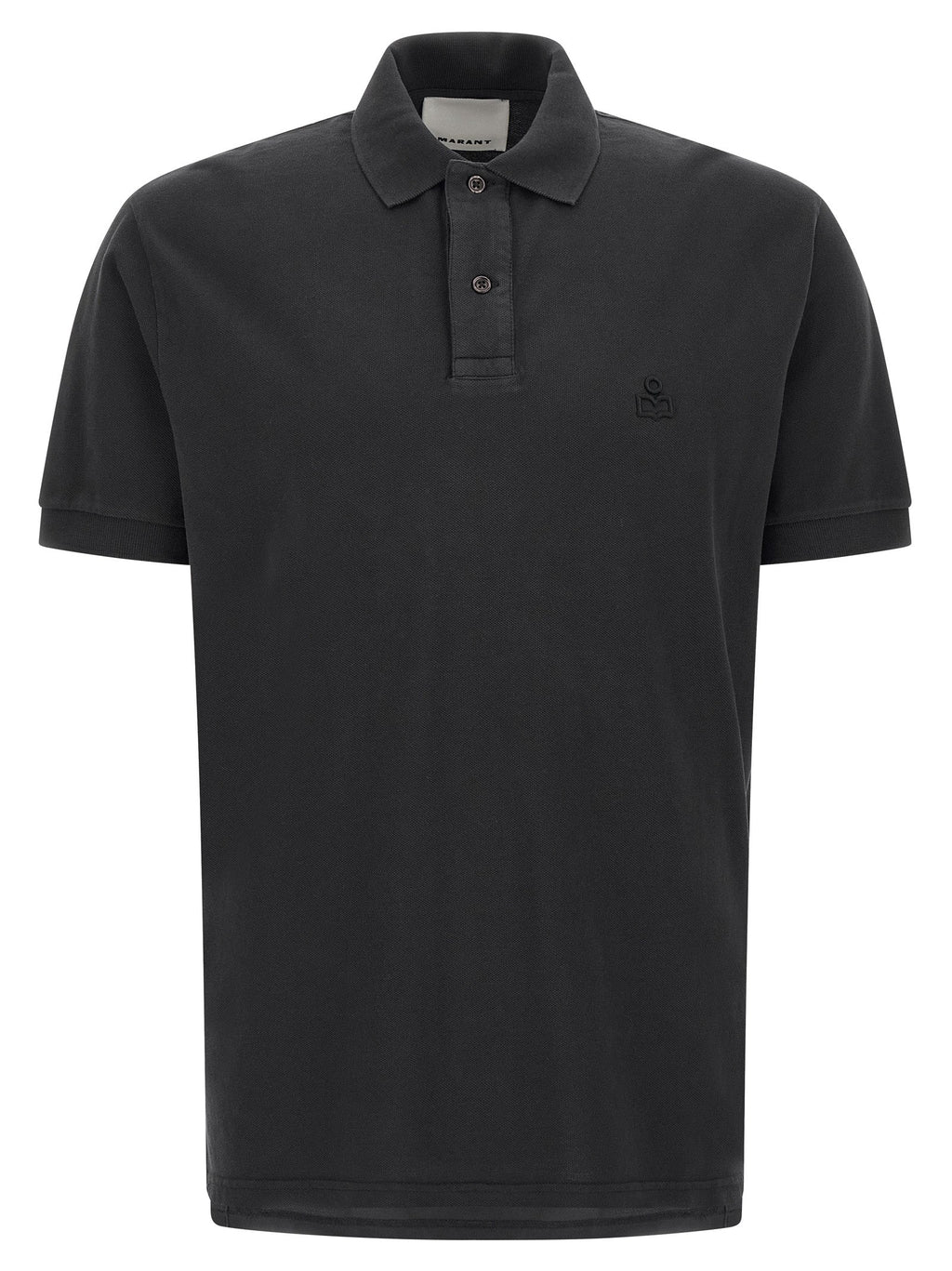 Isabel Marant Black Cotton Polo Shirt