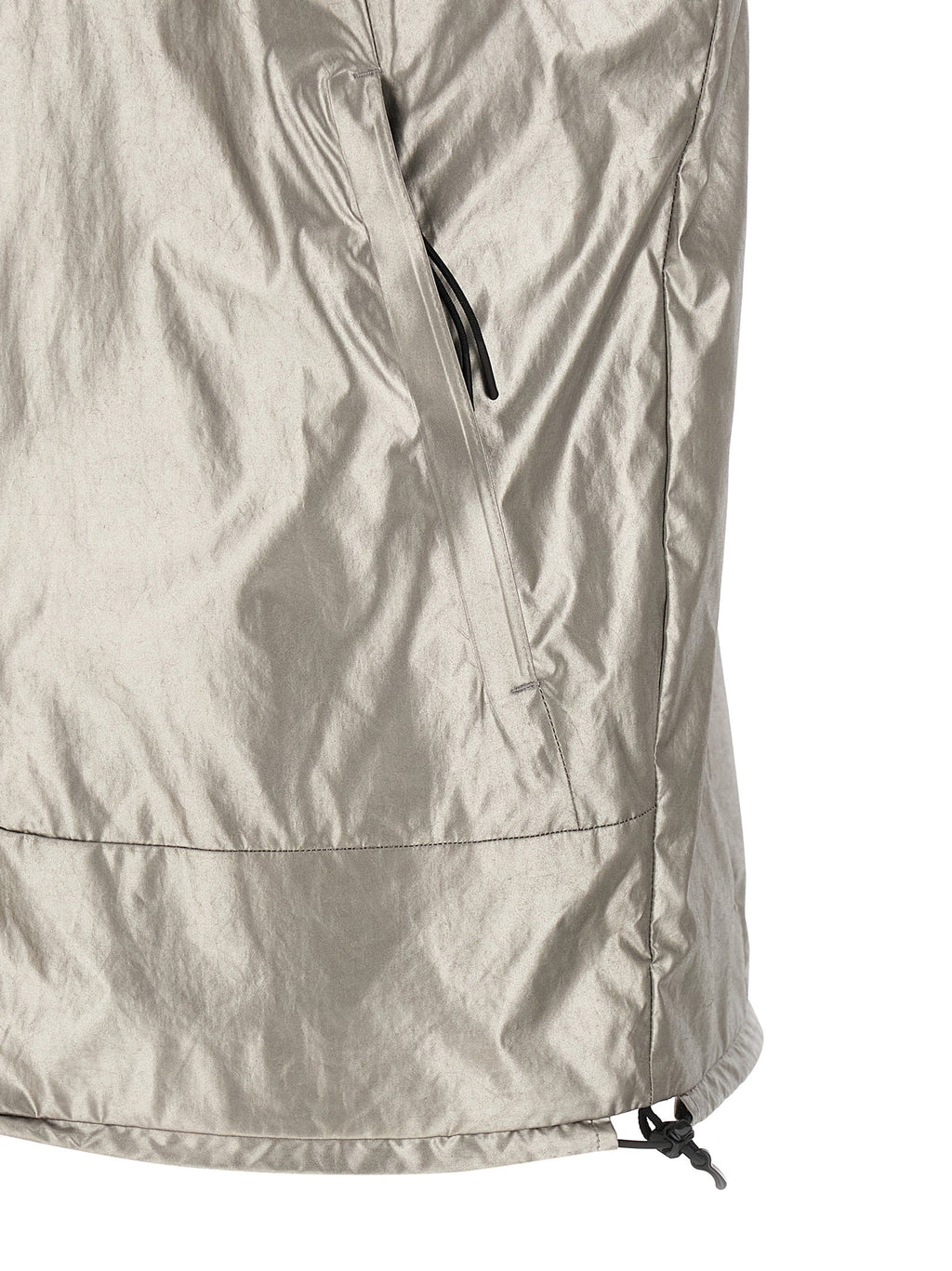 C.P. Company Silver Polyester Sleeveless Jacket