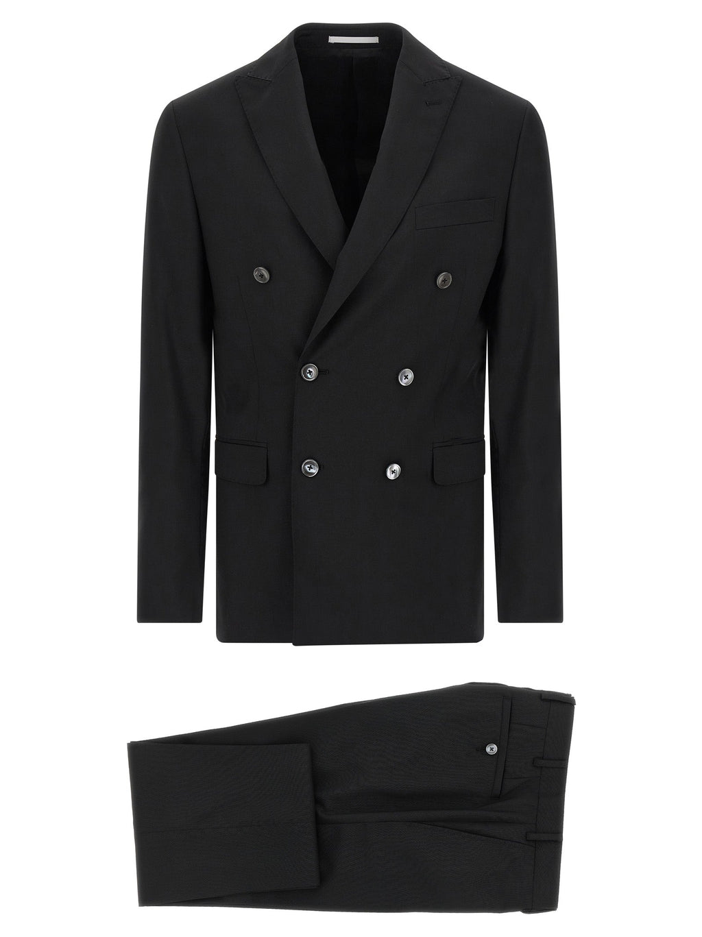 Pal Zileri Black Wool Two-Piece Suit