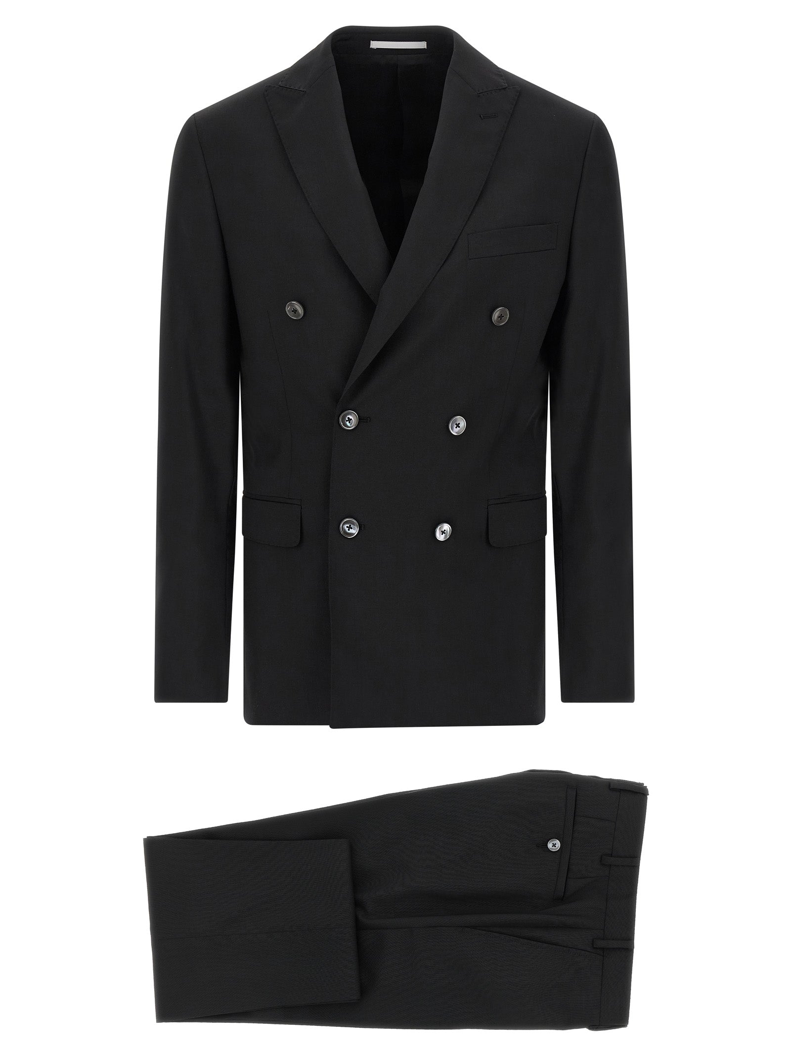 Pal Zileri Black Wool Two-Piece Suit