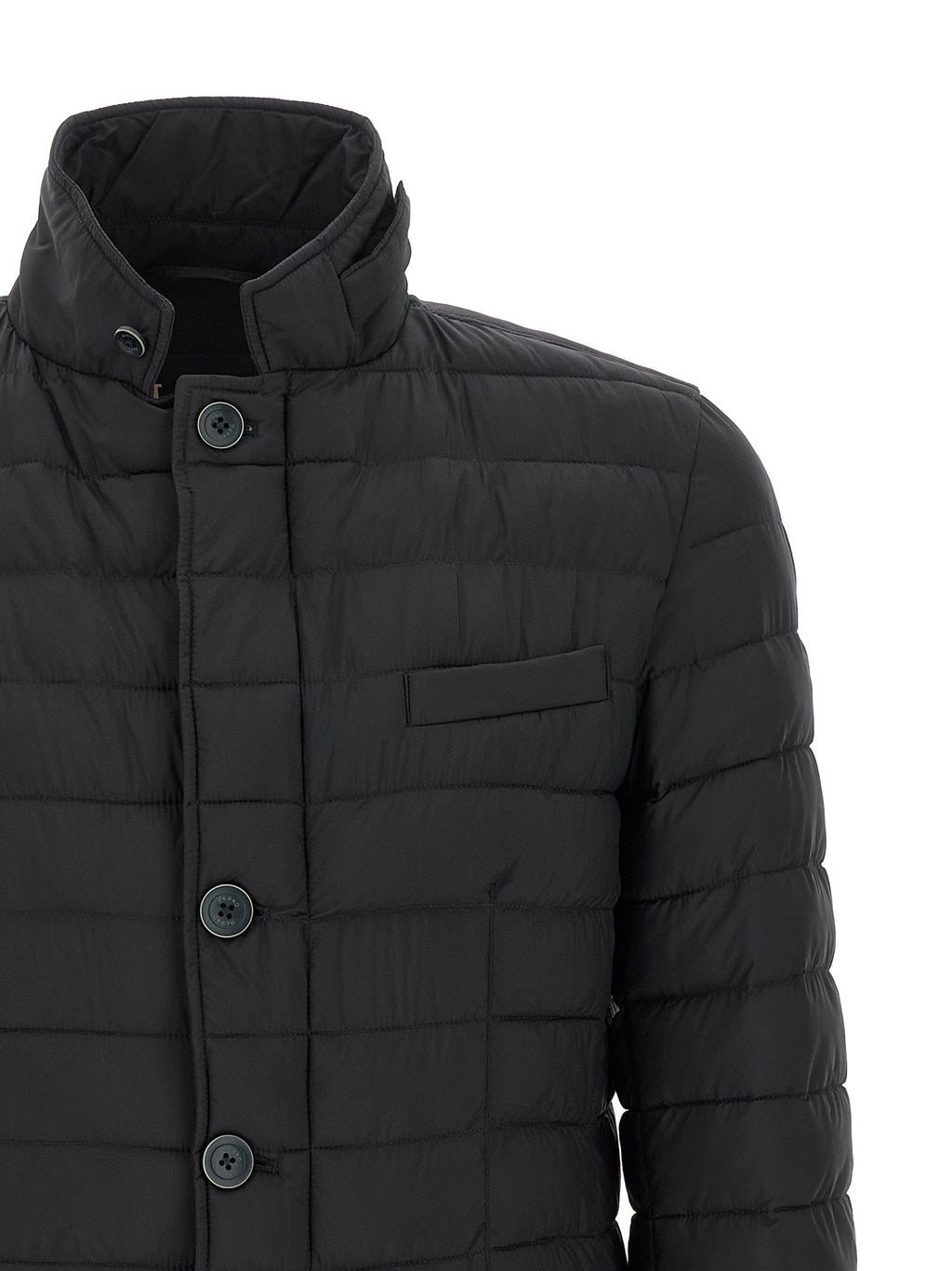 Herno Blue Polyamide Full-Length Jacket