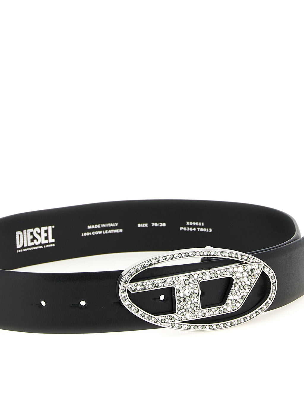 Diesel Black Leather Regular Belt