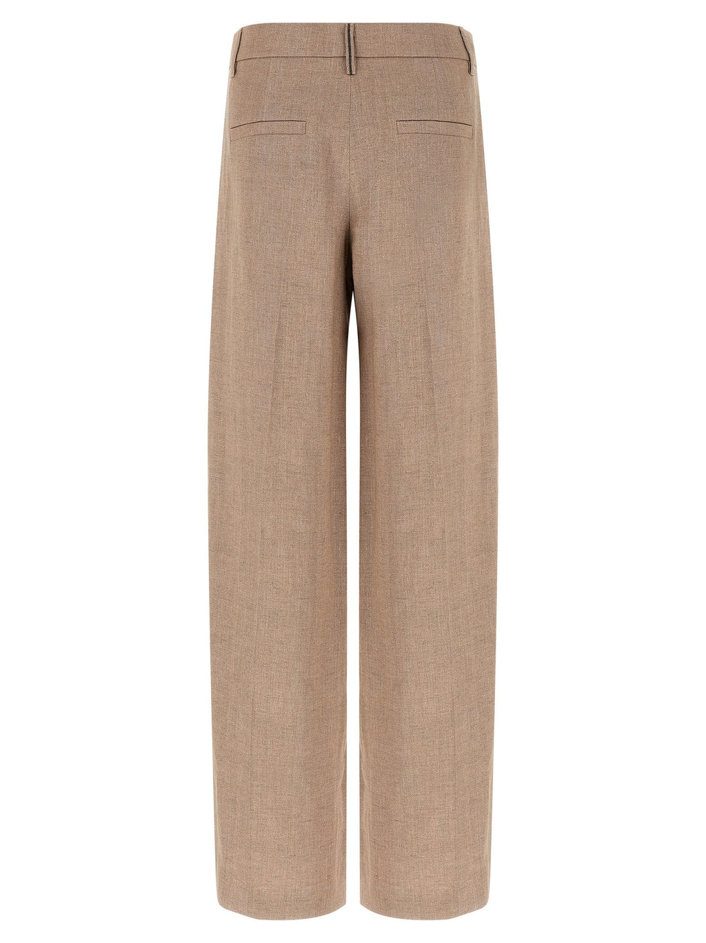 Brunello Cucinelli Multicolor Linen Flared Pants