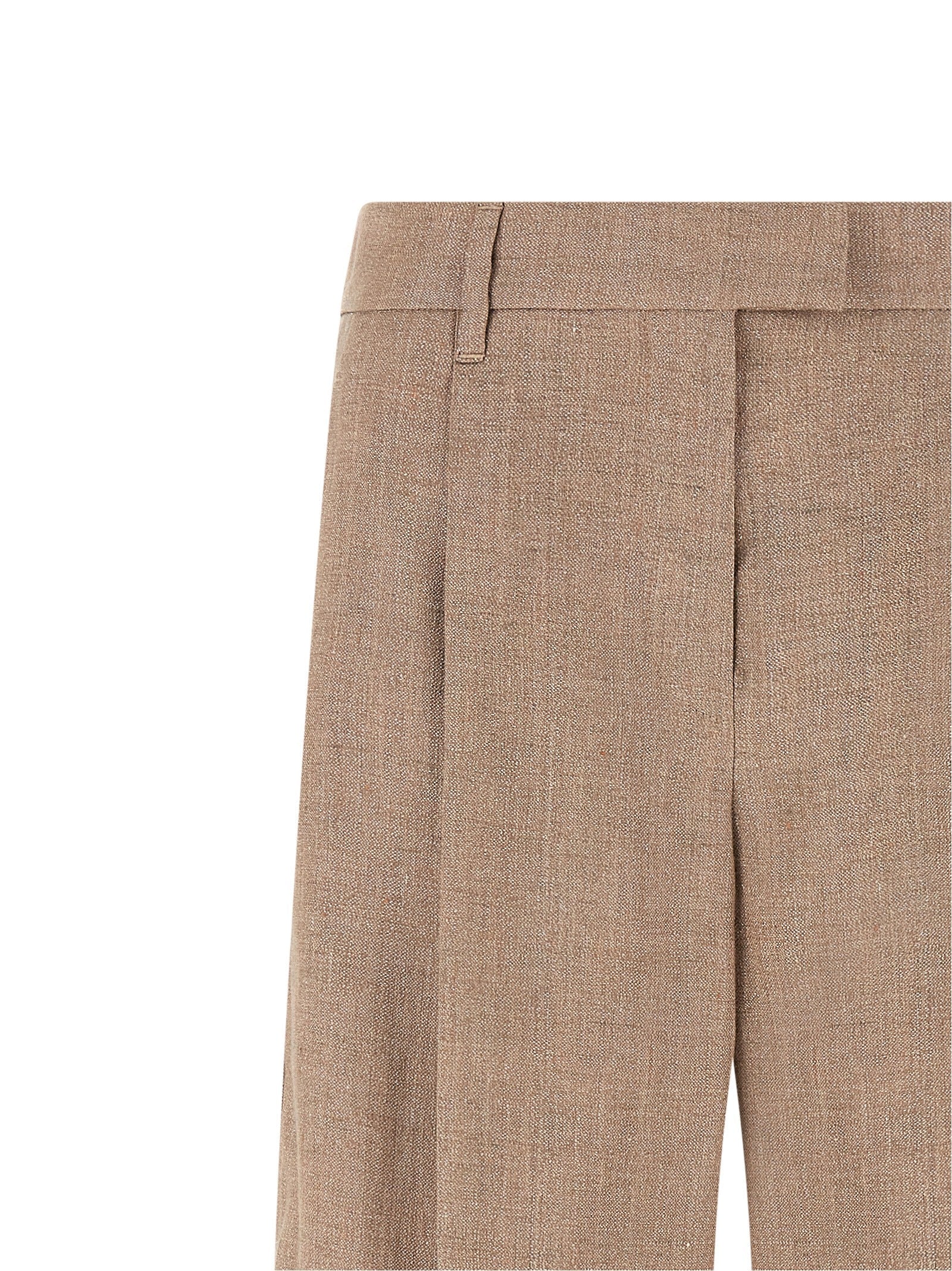 Brunello Cucinelli Multicolor Linen Flared Pants