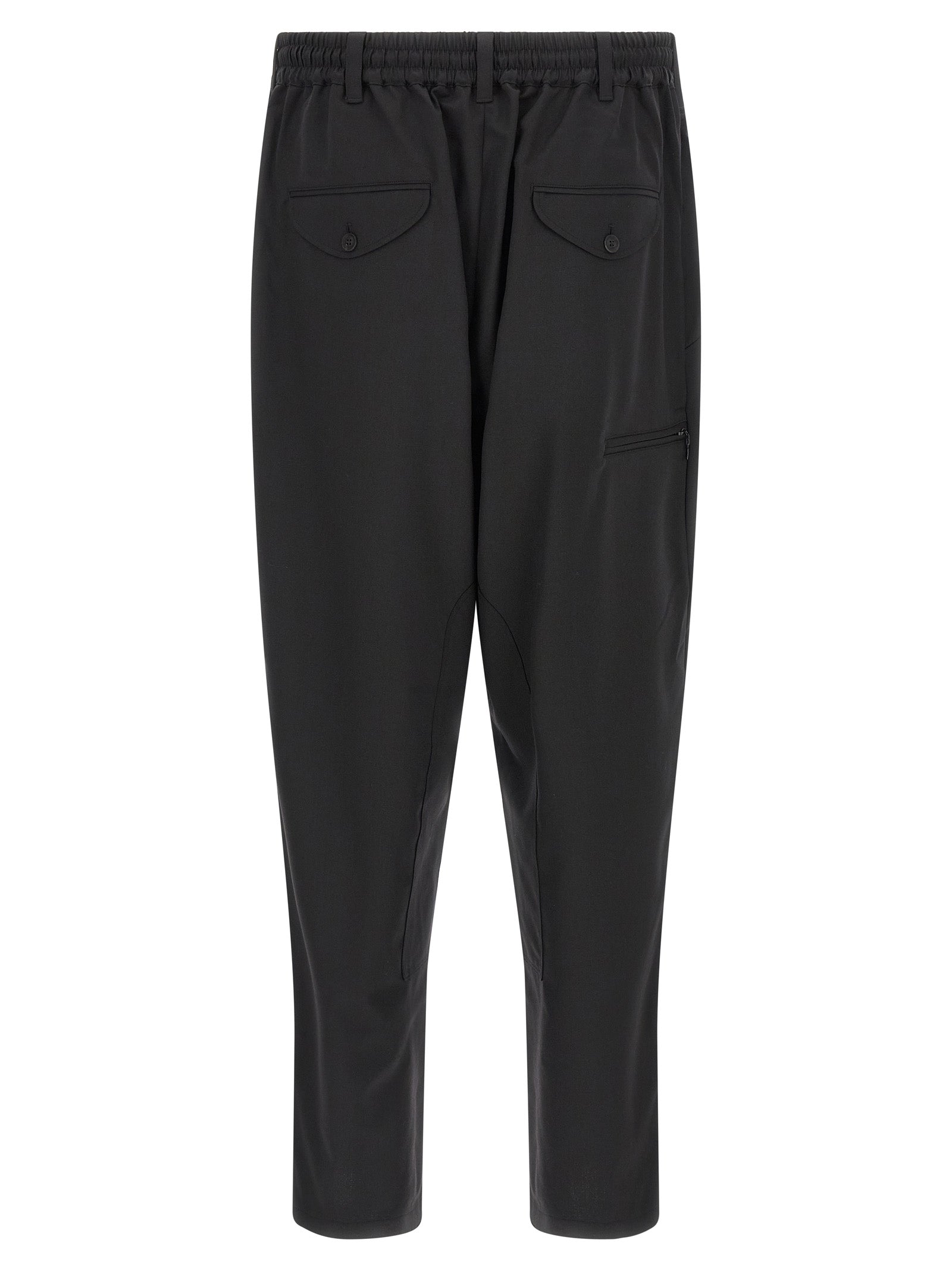 Y-3 Black Polyester Casual Pants