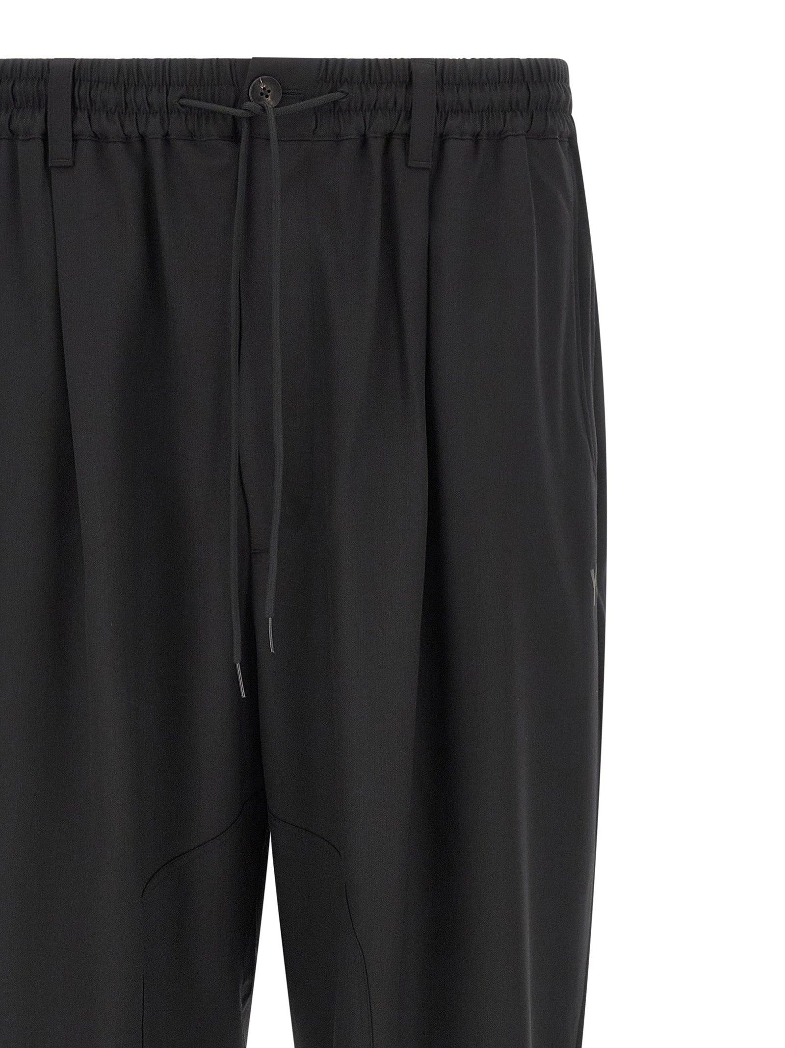 Y-3 Black Polyester Casual Pants