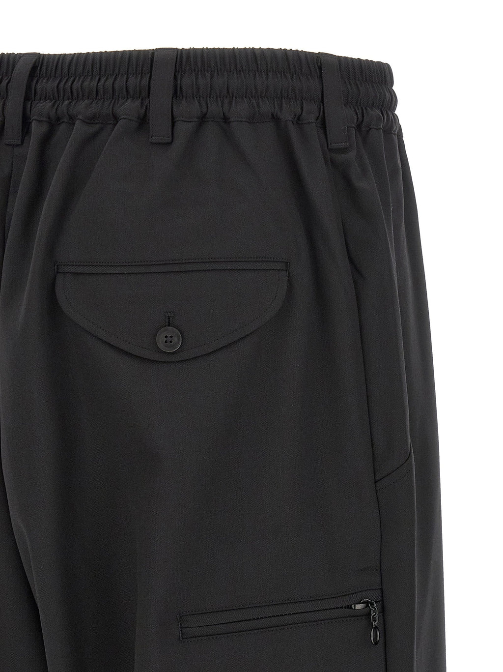 Y-3 Black Polyester Casual Pants