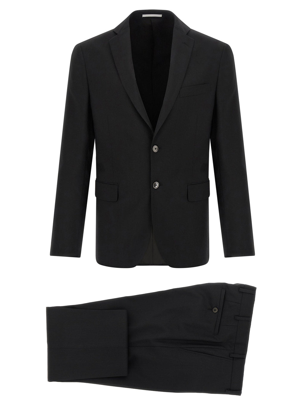 Pal Zileri Black Wool Two-Piece Suit