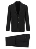 Pal Zileri Black Wool Two-Piece Suit