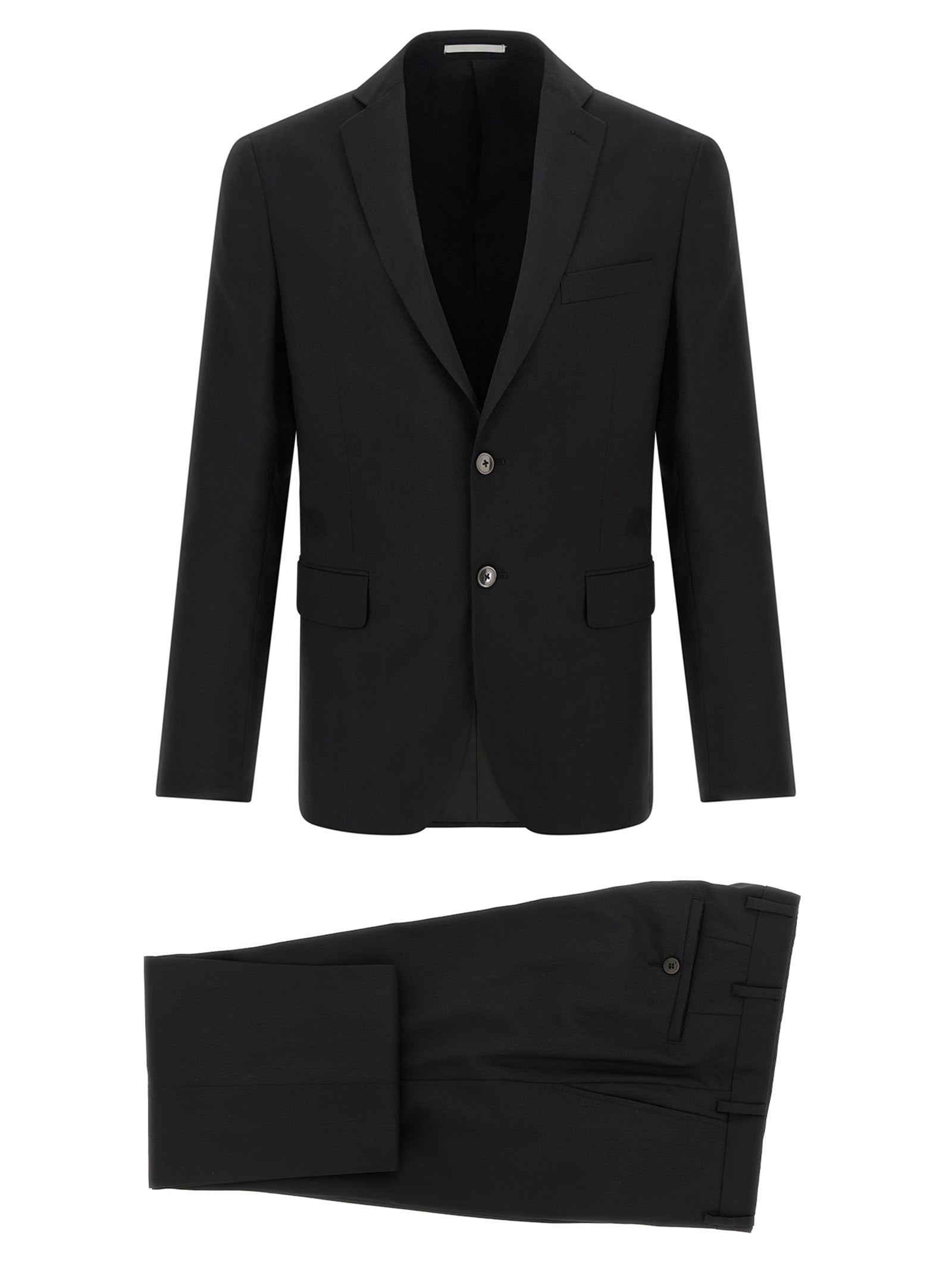 Pal Zileri Black Wool Two-Piece Suit