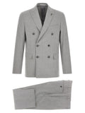 Pal Zileri Gray Polyester Two-Piece Suit