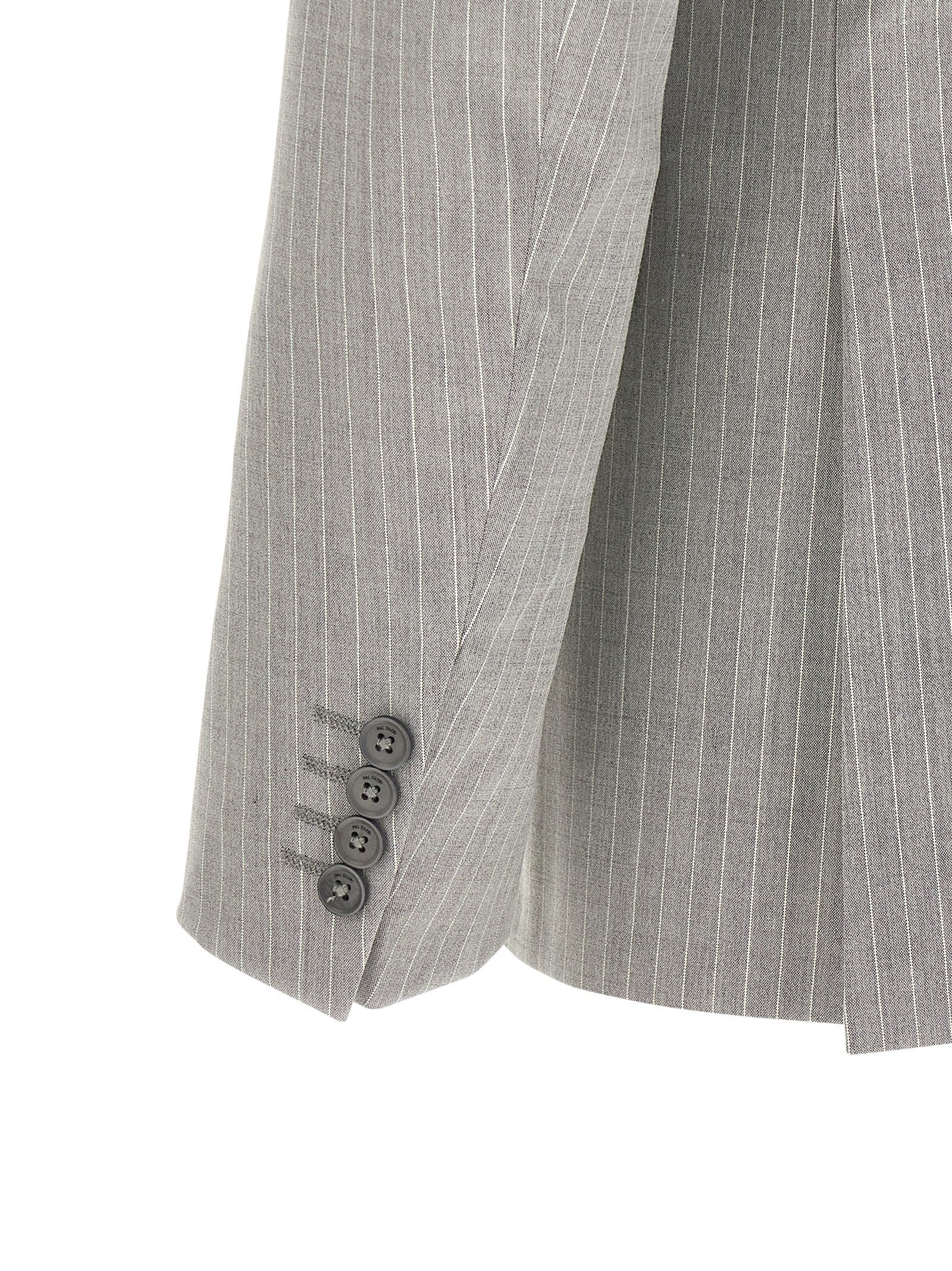 Pal Zileri Gray Polyester Two-Piece Suit
