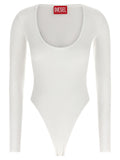 Diesel White Viscose Bodysuit