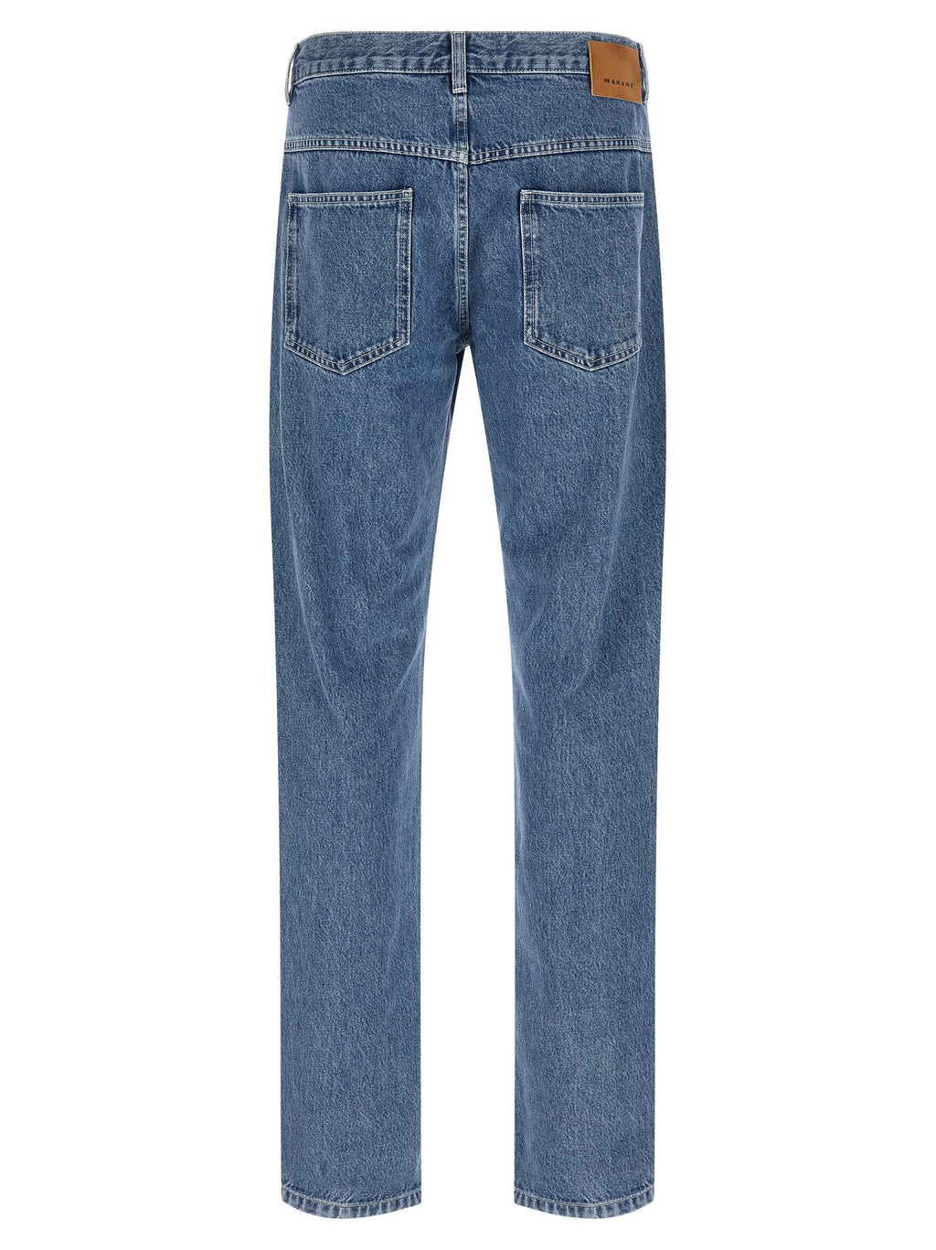 Isabel Marant Blue Cotton Straight-Leg Jeans