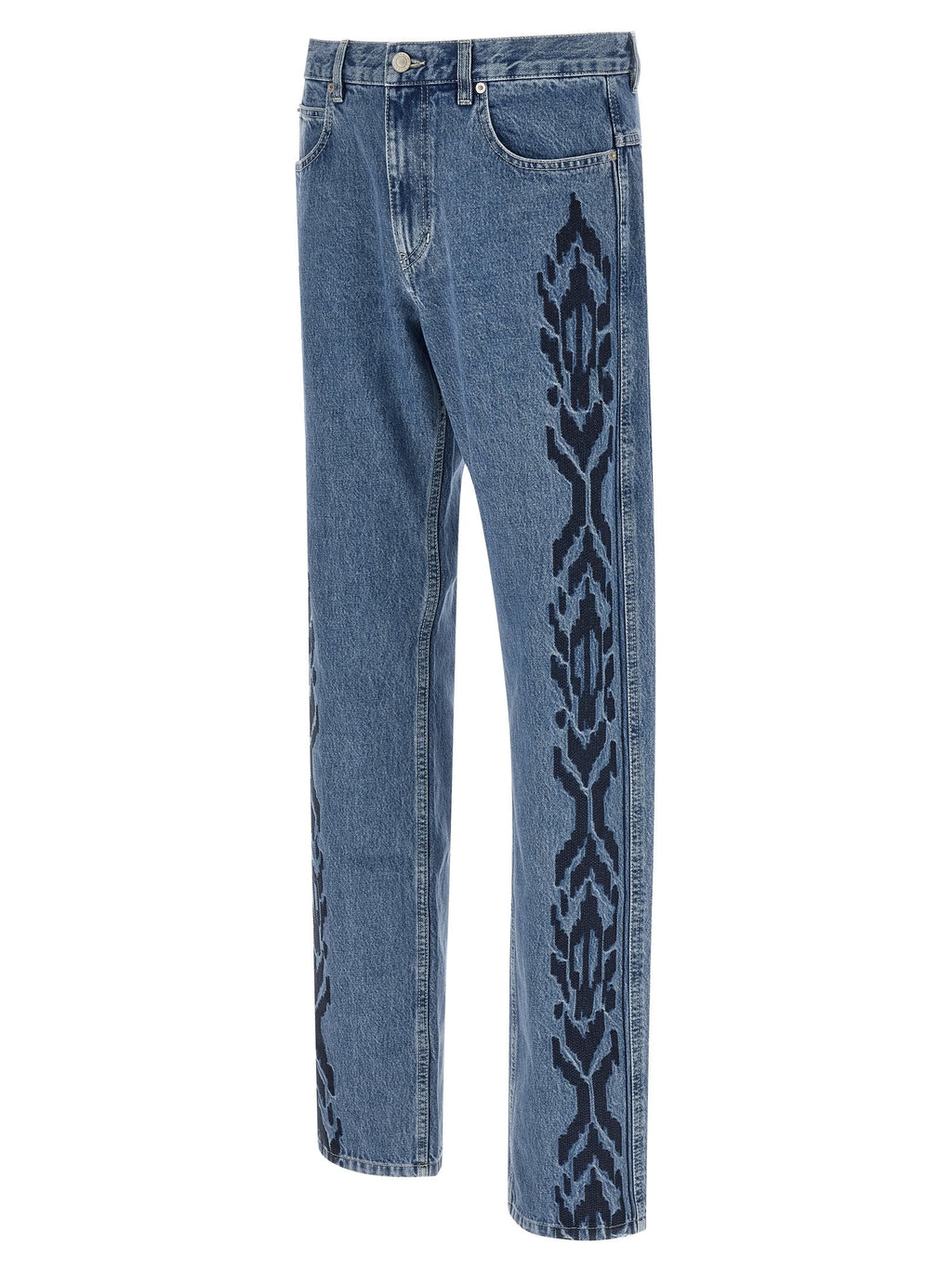 Isabel Marant Blue Cotton Straight-Leg Jeans