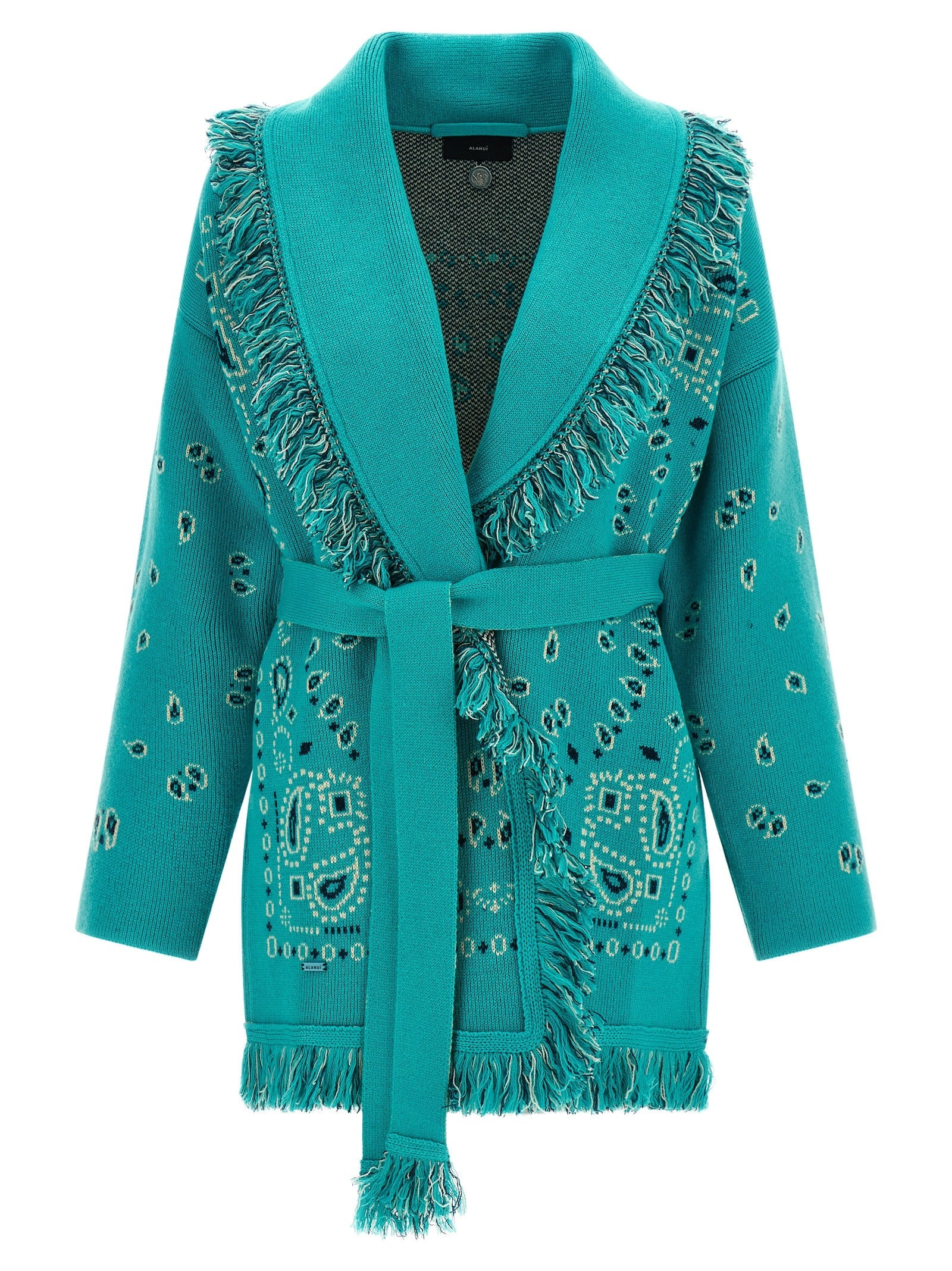 Alanui Blue Cashmere Cardigan
