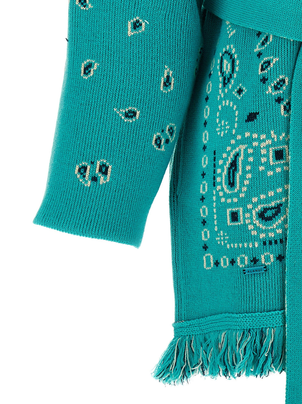 Alanui Blue Cashmere Cardigan