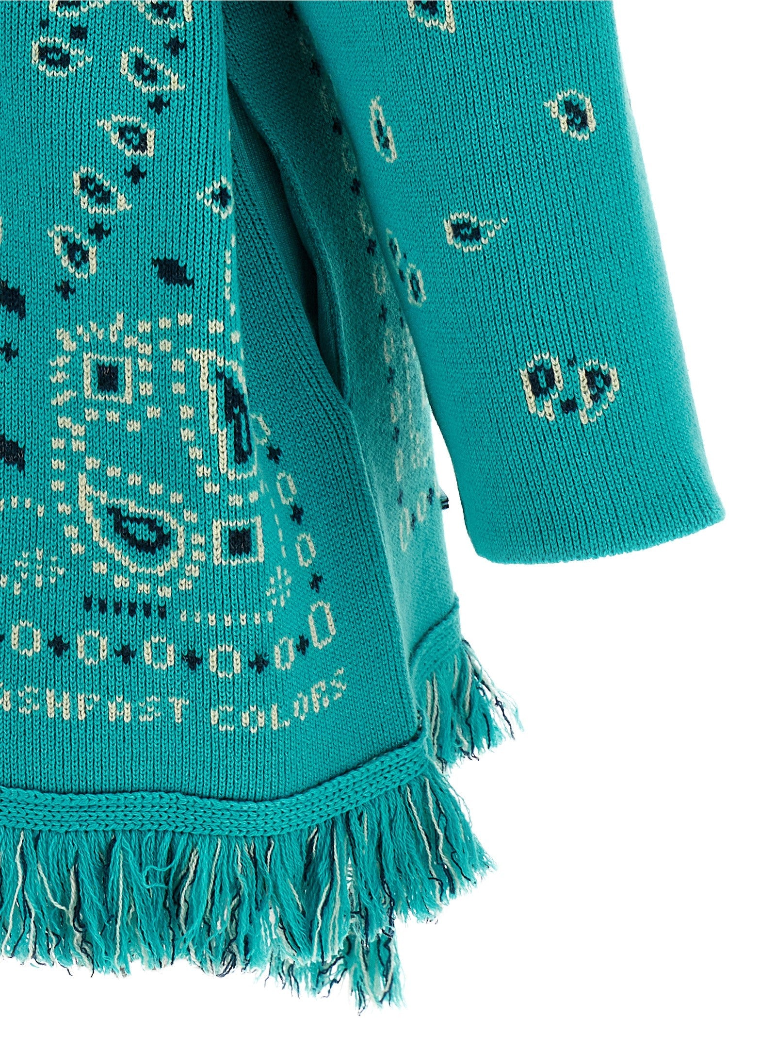 Alanui Blue Cashmere Cardigan