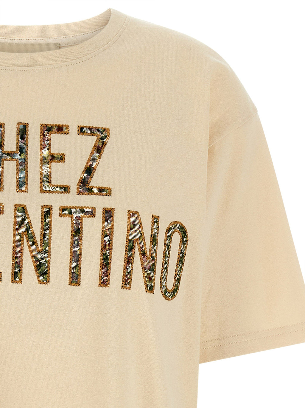 Valentino Garavani Beige Cotton T-Shirt