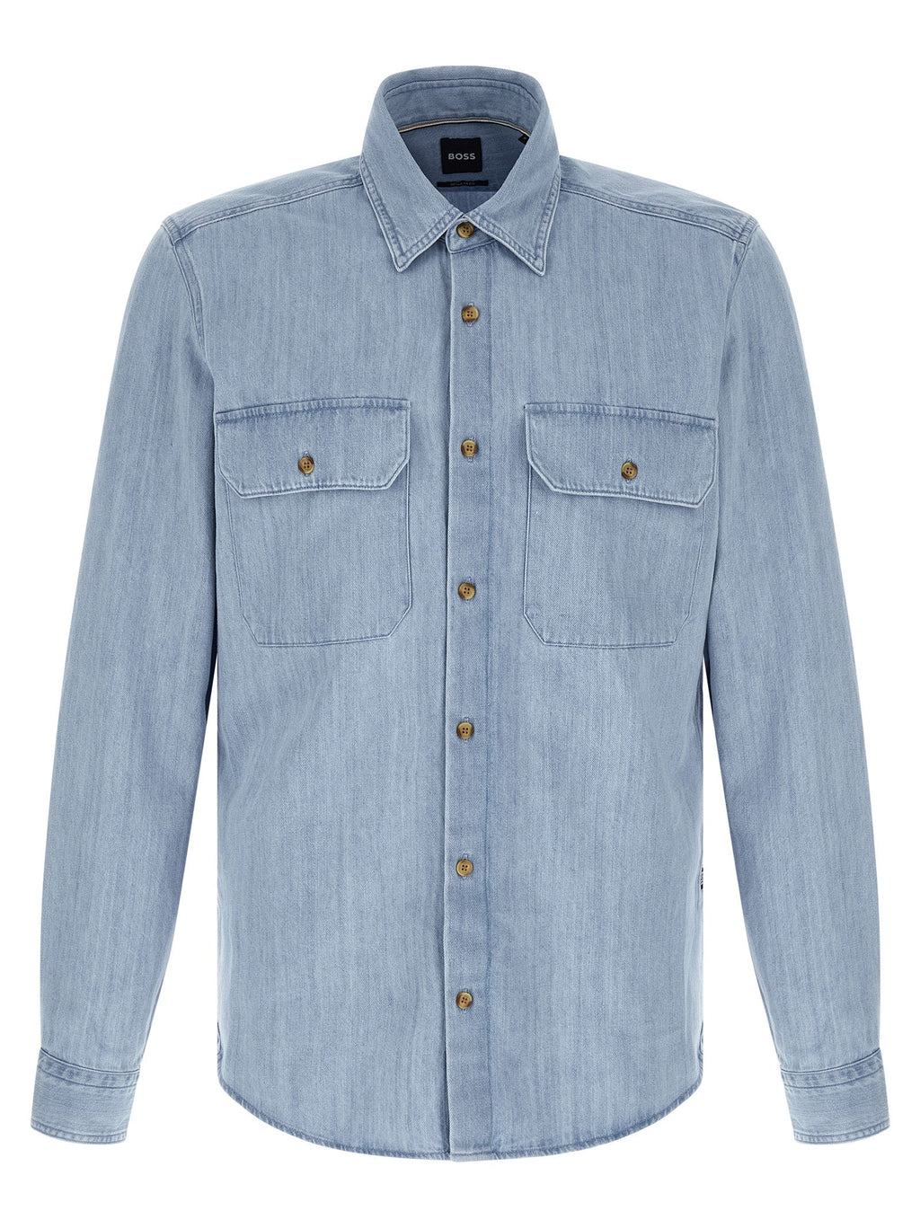 Hugo Boss Blue Cotton Blouse