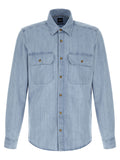 Hugo Boss Blue Cotton Blouse