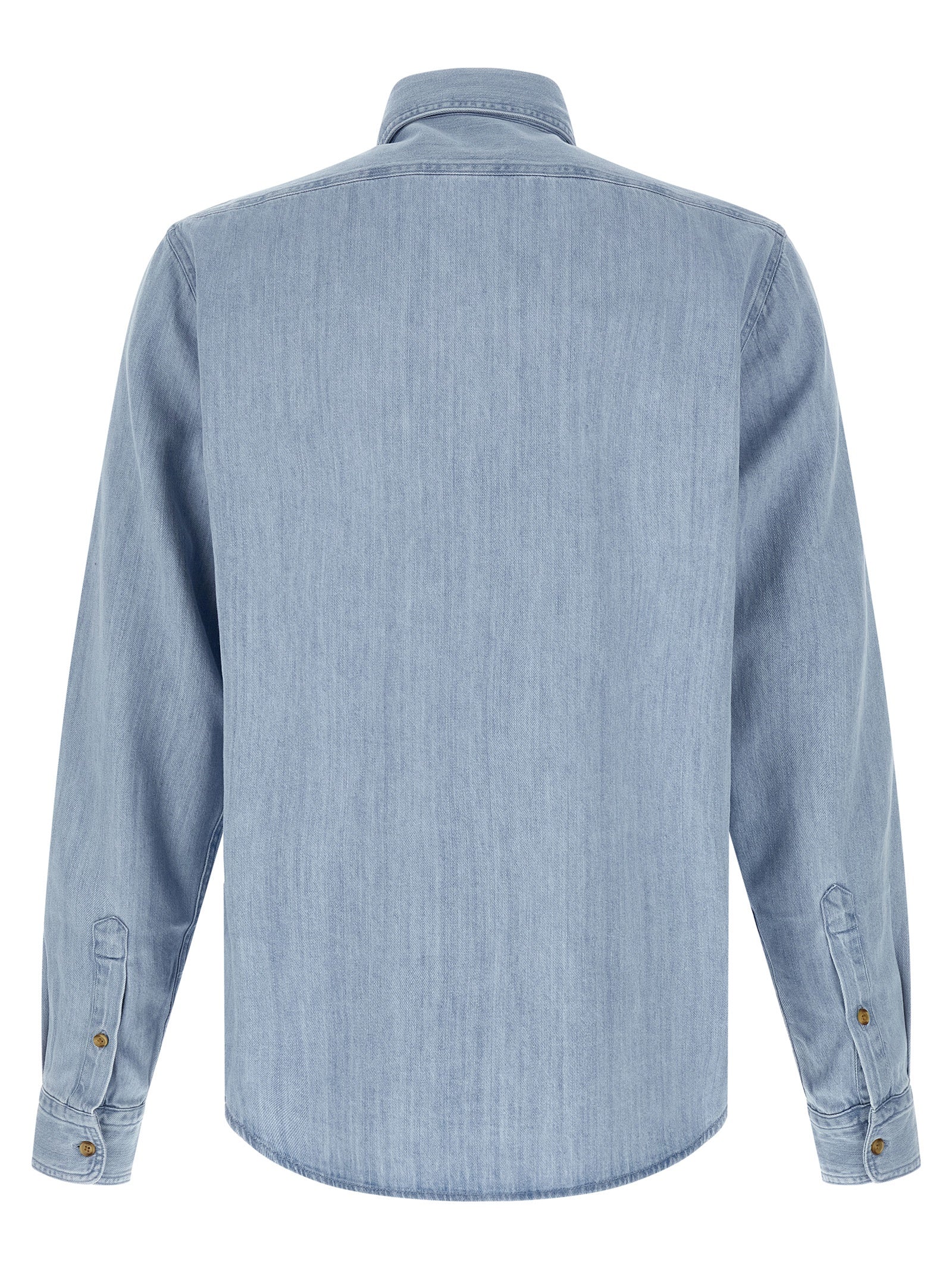 Hugo Boss Blue Cotton Blouse