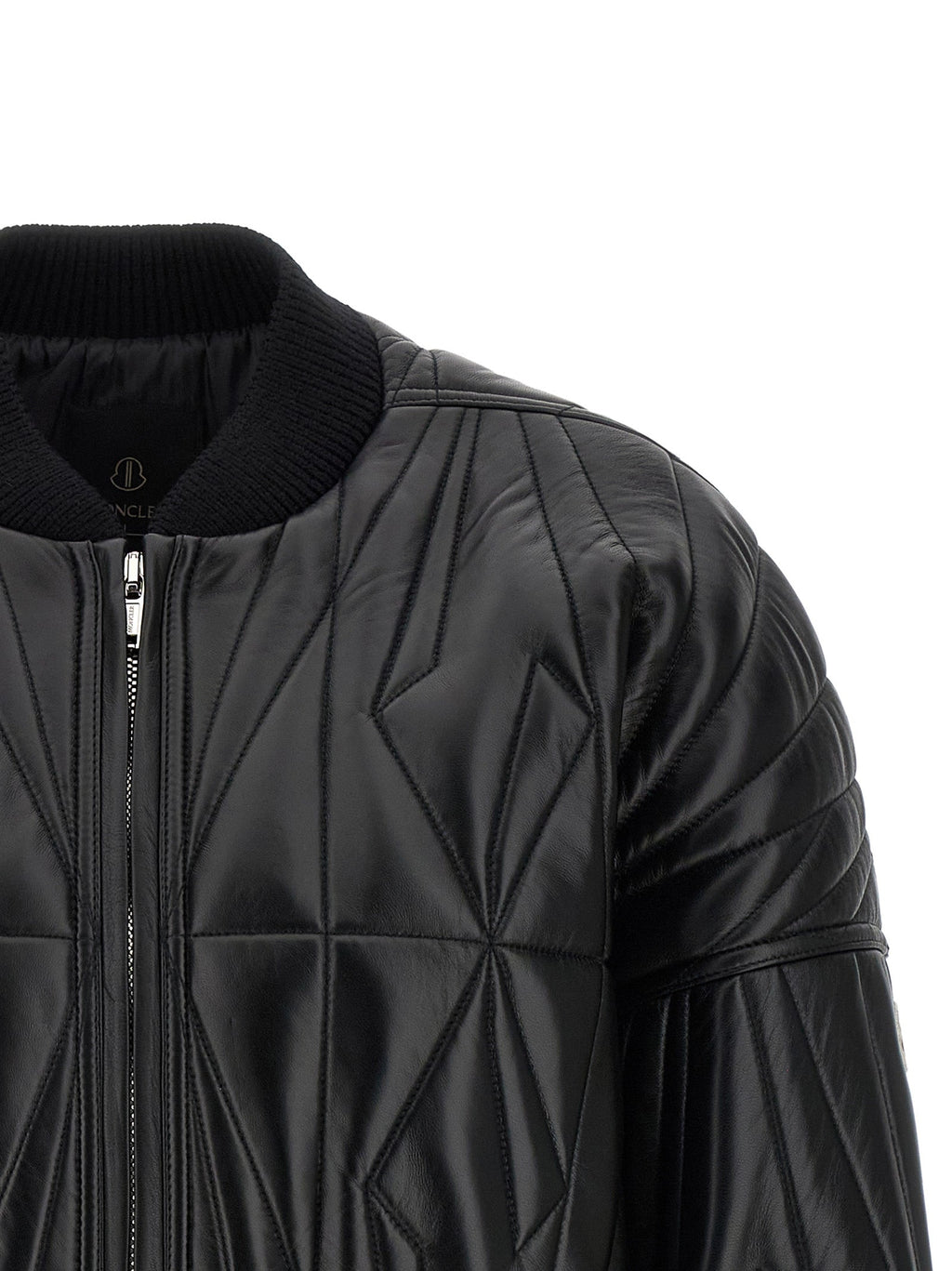 Rick Owens Black Lamb Leather Leather Jacket