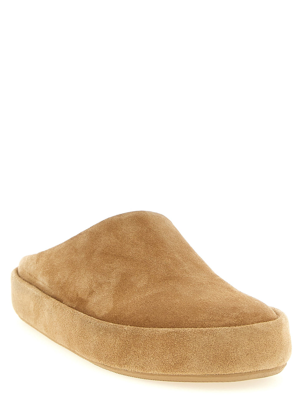 Marsell Beige Calfskin Mules