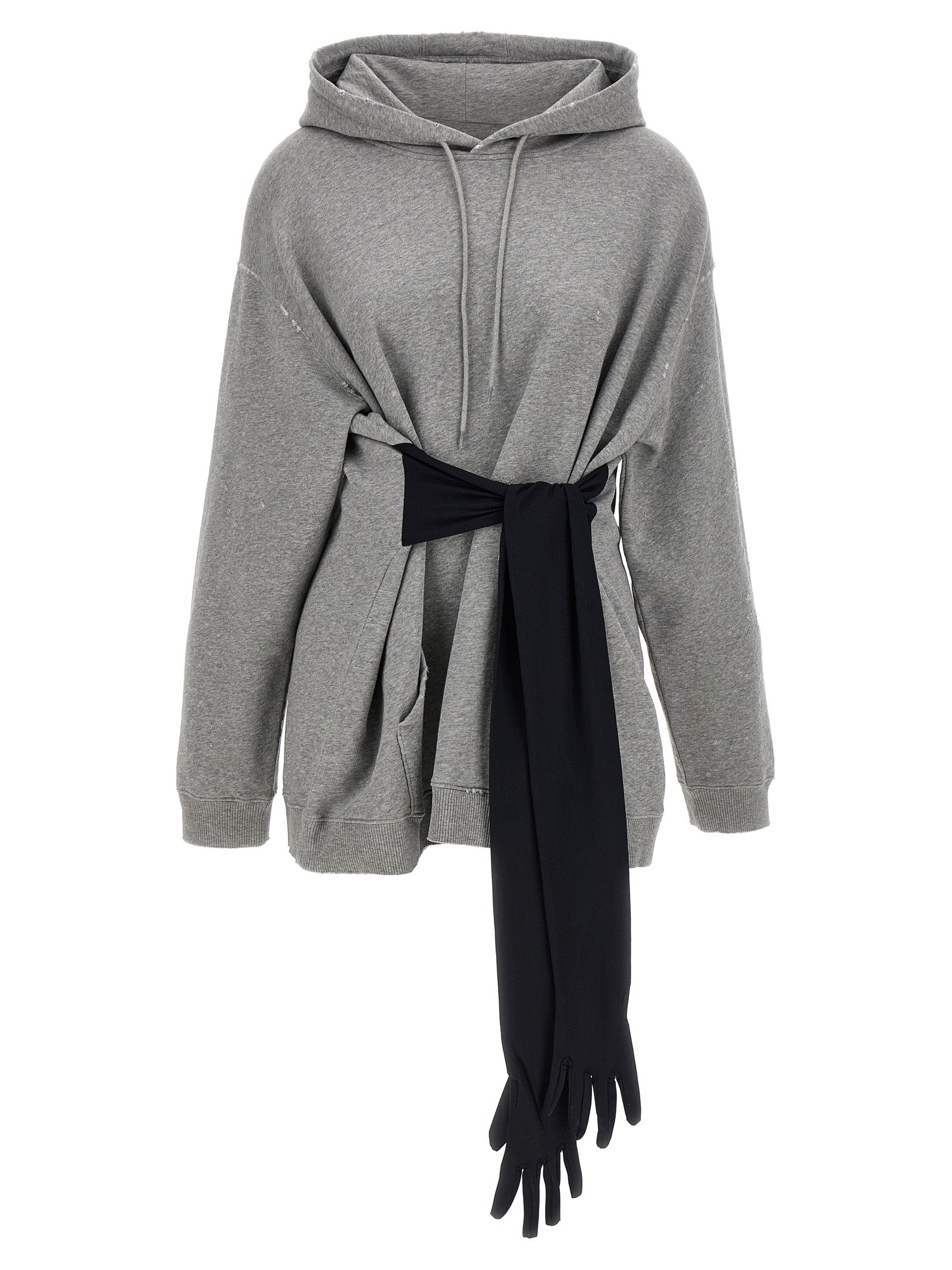 MM6 Maison Margiela Gray Cotton Short Dress