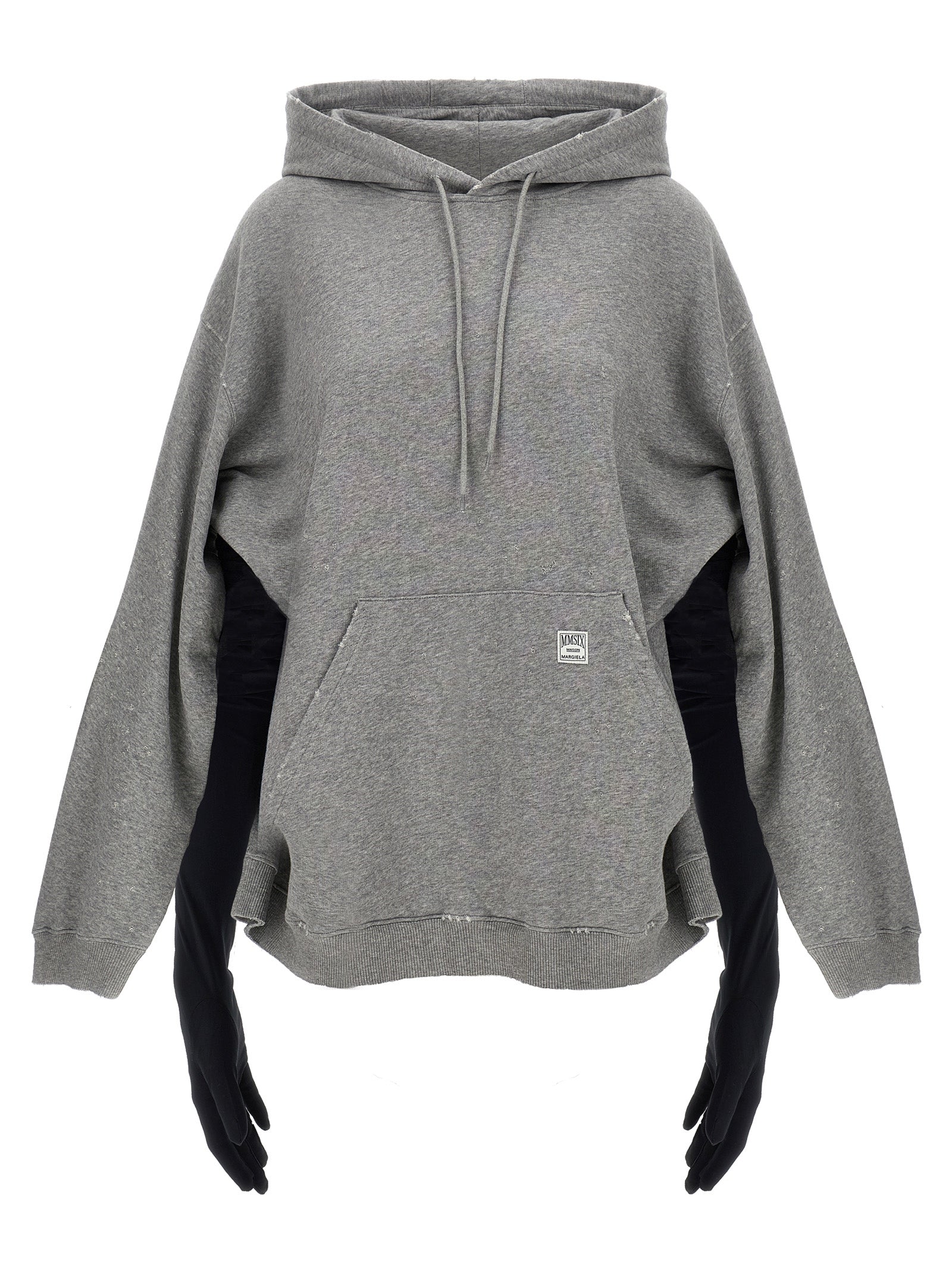 MM6 Maison Margiela Gray Cotton Short Dress