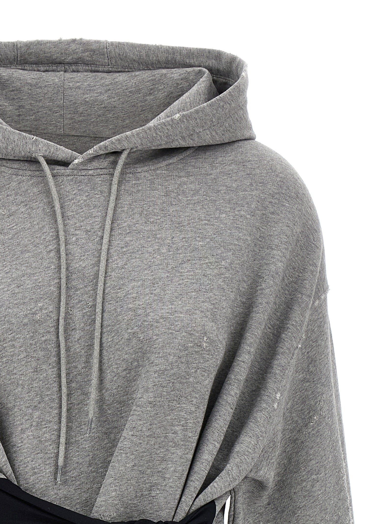 MM6 Maison Margiela Gray Cotton Short Dress
