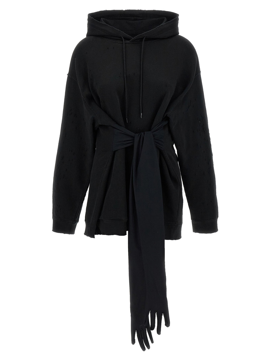 MM6 Maison Margiela Black Cotton Short Dress