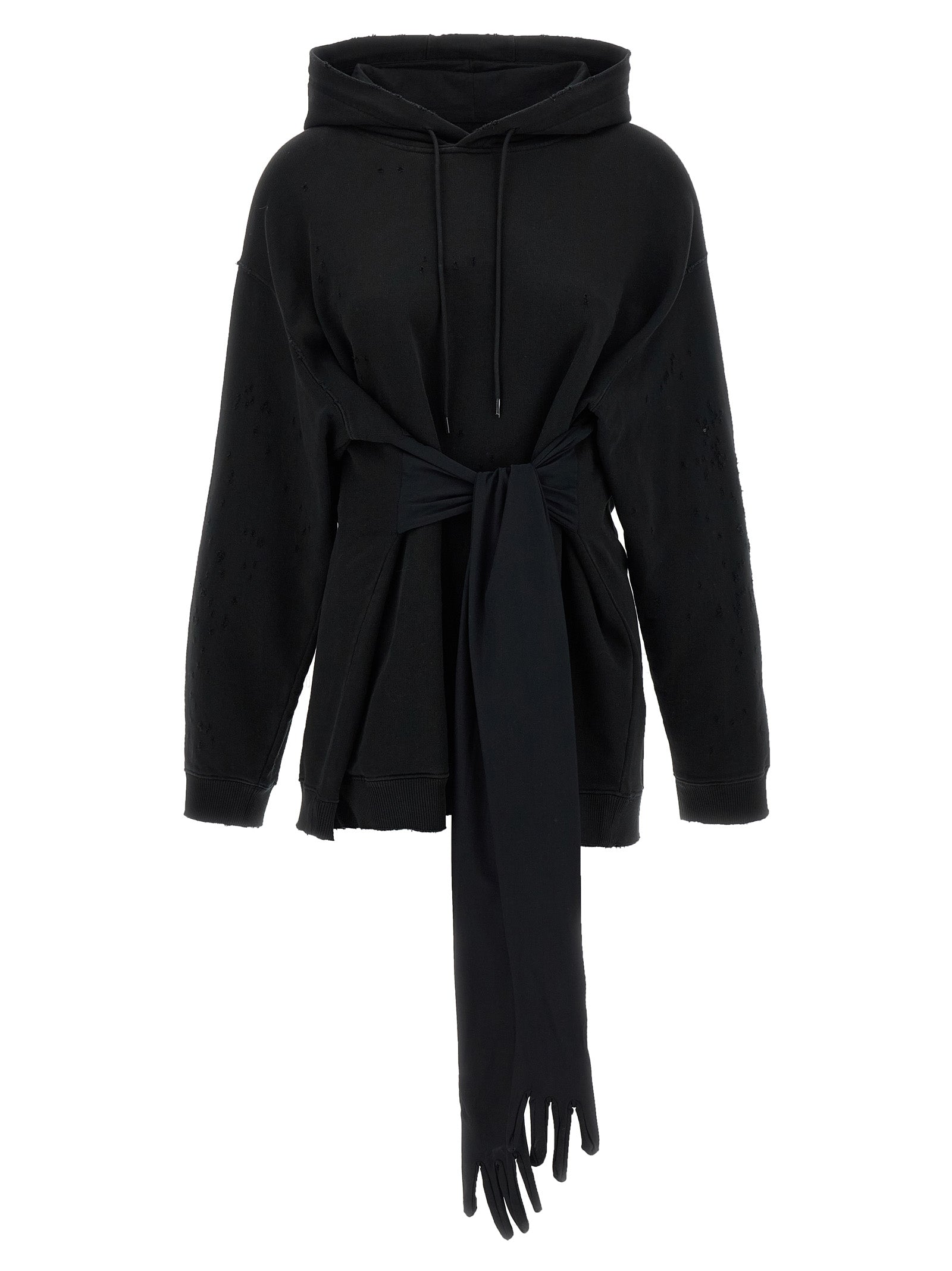 MM6 Maison Margiela Black Cotton Short Dress