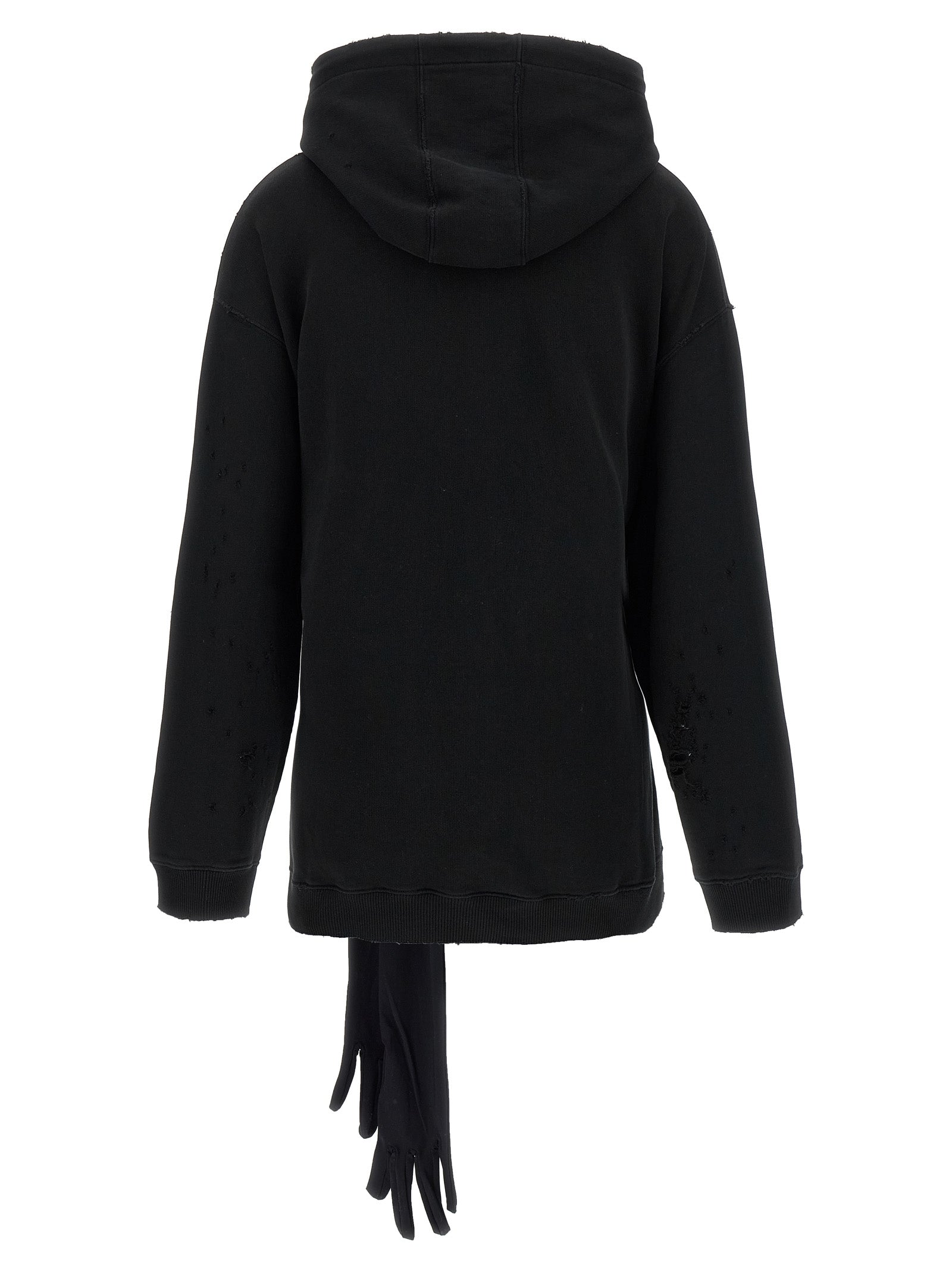 MM6 Maison Margiela Black Cotton Short Dress