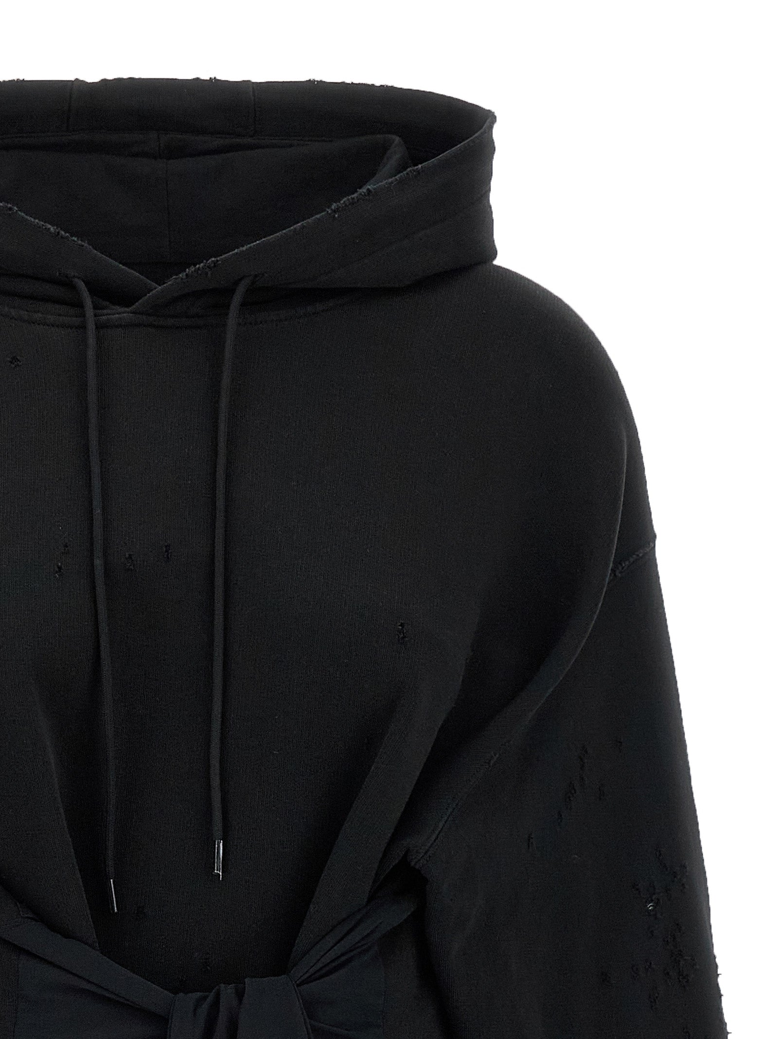 MM6 Maison Margiela Black Cotton Short Dress