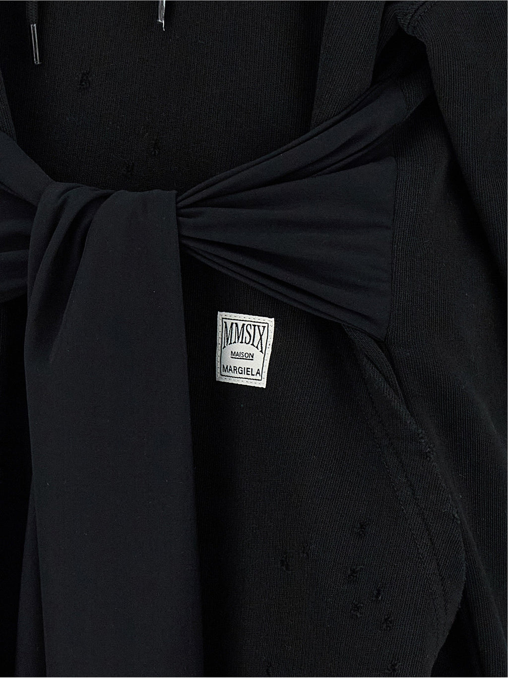 MM6 Maison Margiela Black Cotton Short Dress