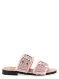 Ganni Multicolor Organic Cotton Slides