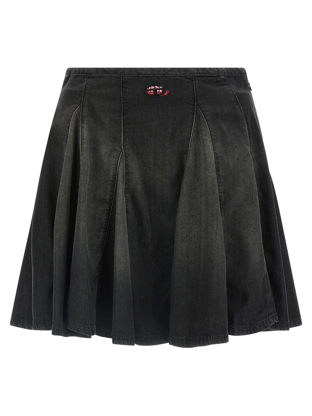 Diesel Black Cotton Long Skirt