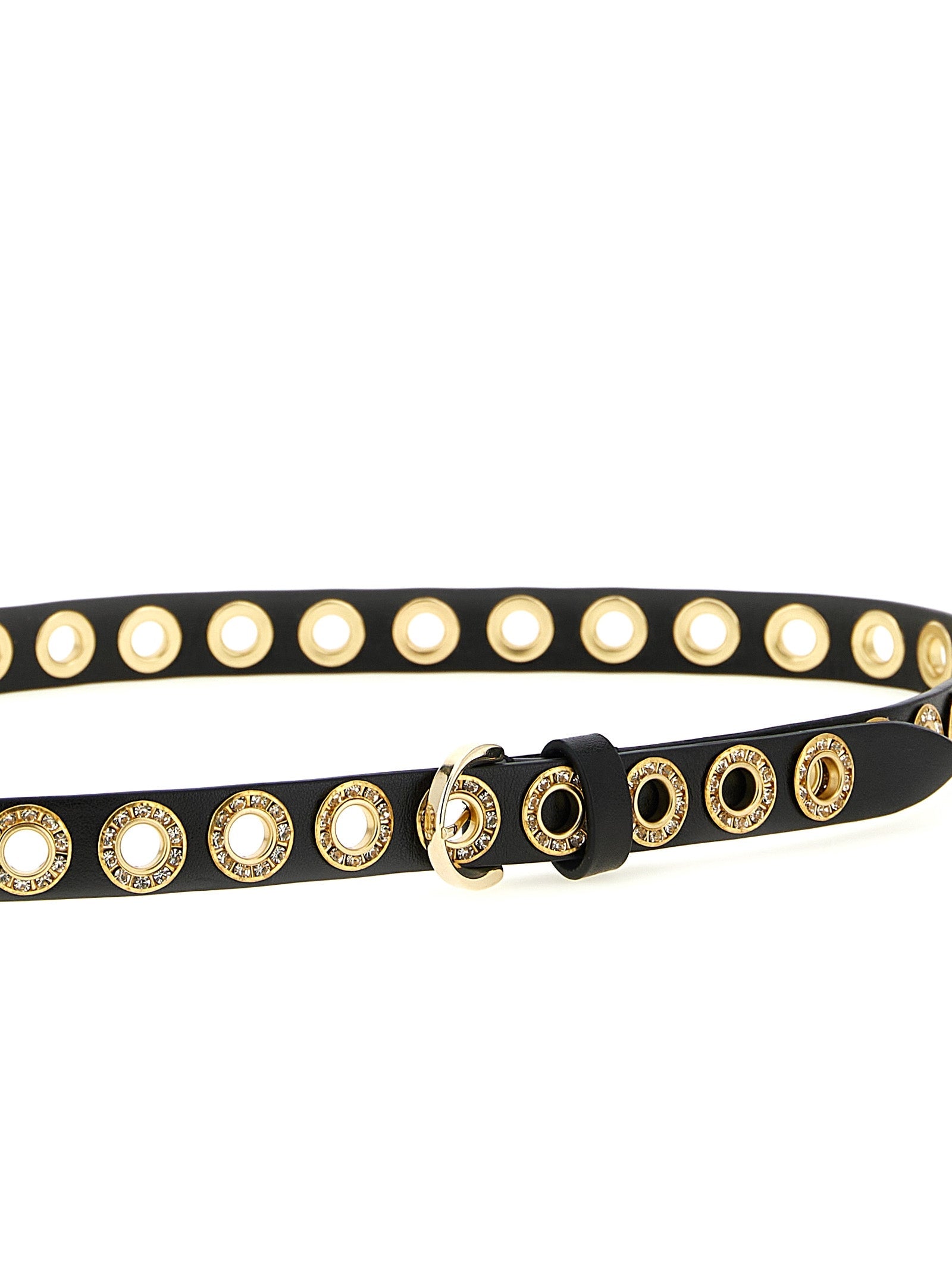 PINKO Black Polyethylene Regular Belt
