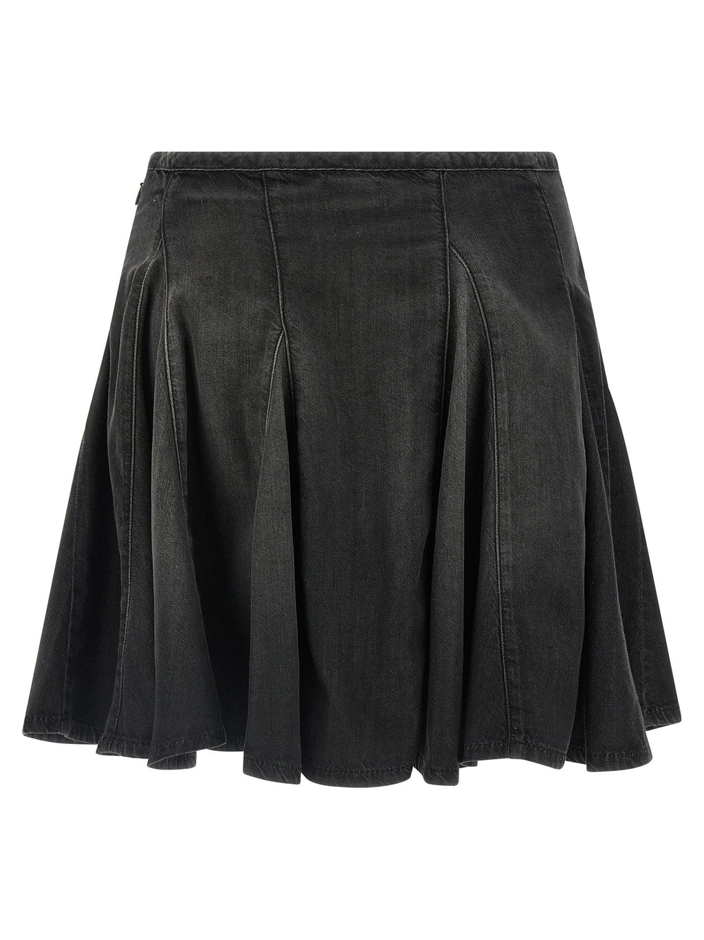 Diesel Black Cotton Long Skirt