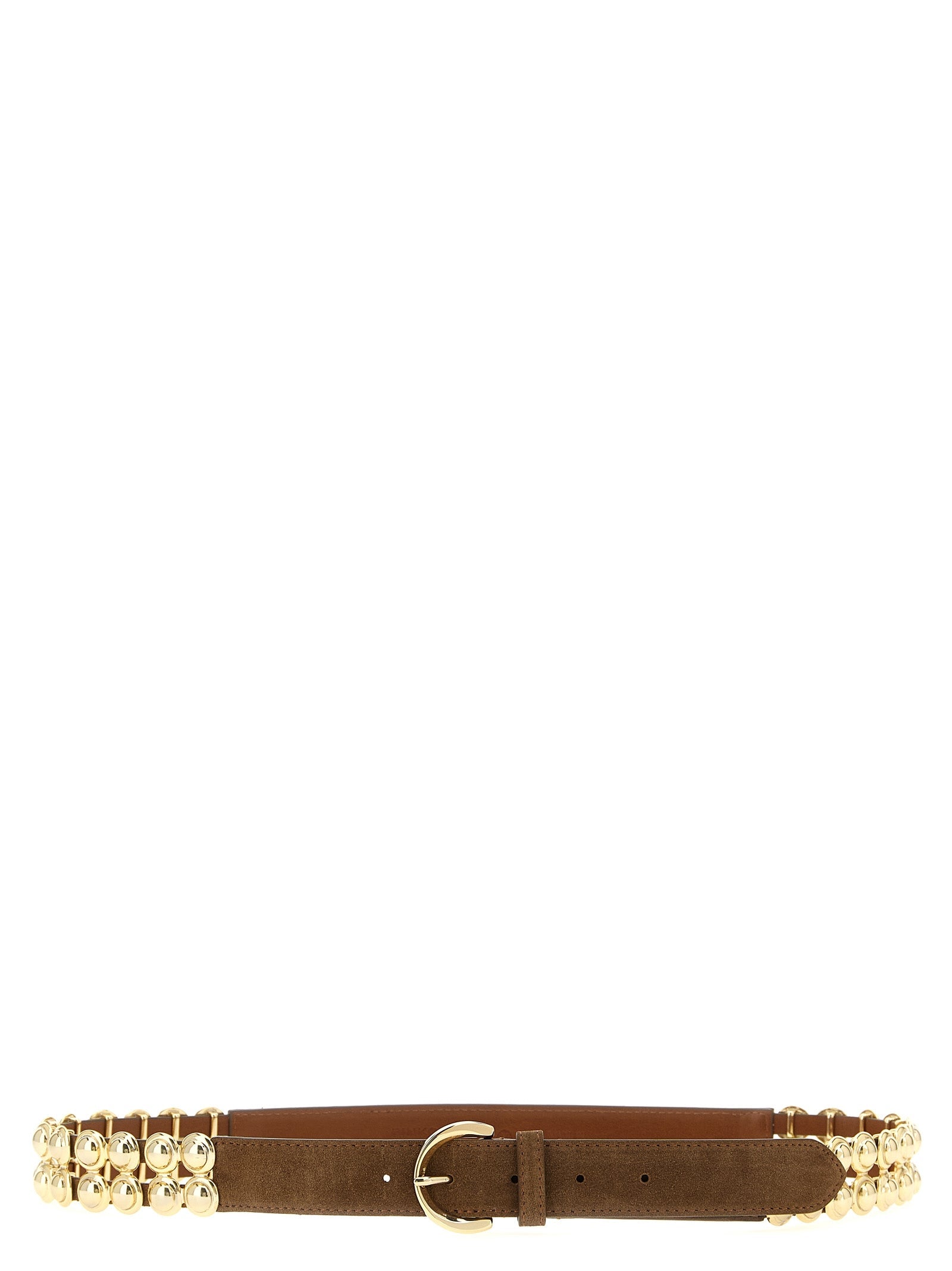 PINKO Brown Lamb Leather Regular Belt
