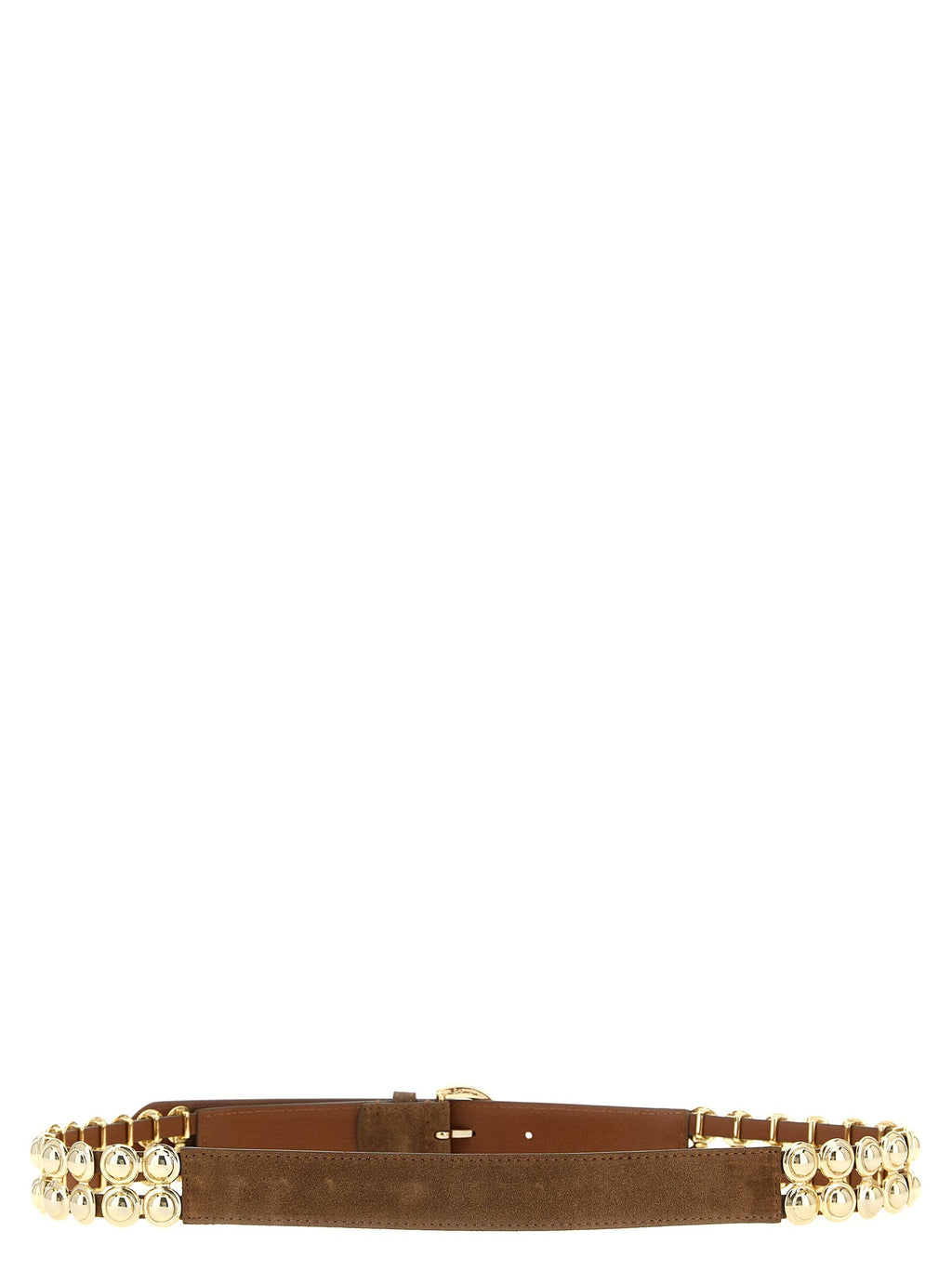 PINKO Brown Lamb Leather Regular Belt