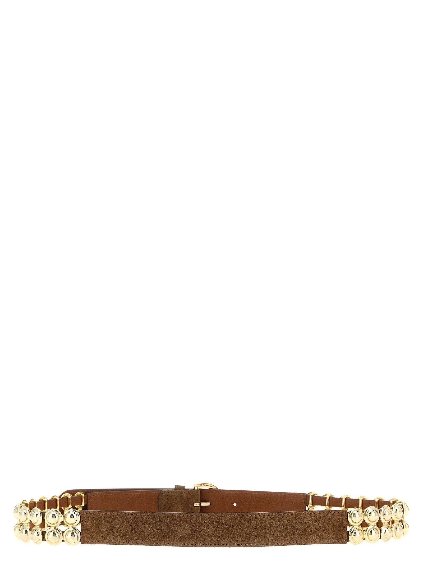 PINKO Brown Lamb Leather Regular Belt