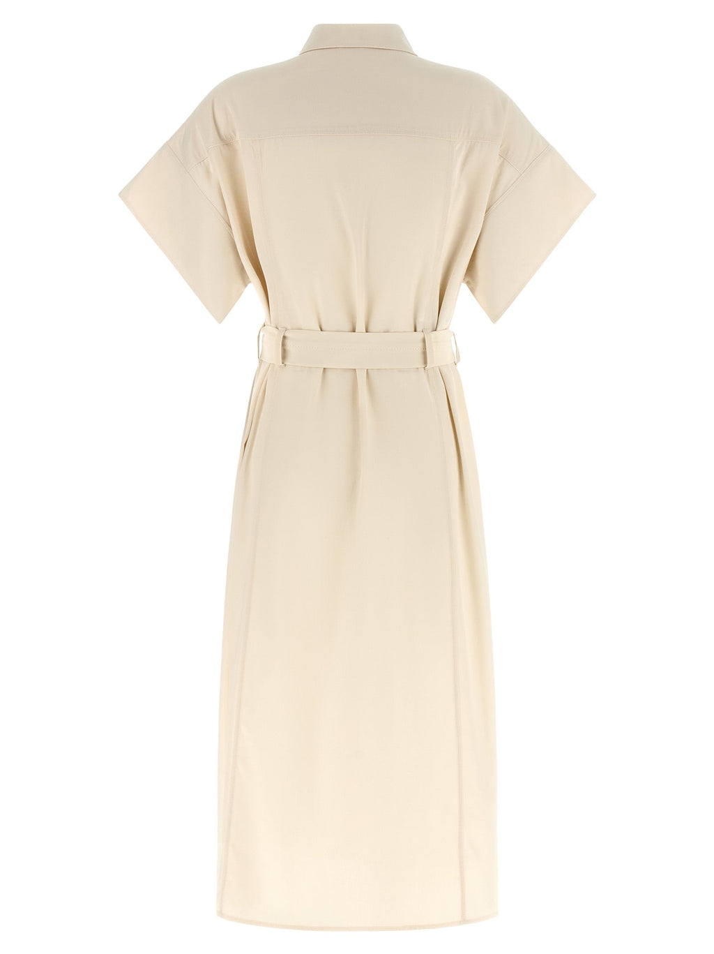 PINKO Beige Cotton Midi Dress