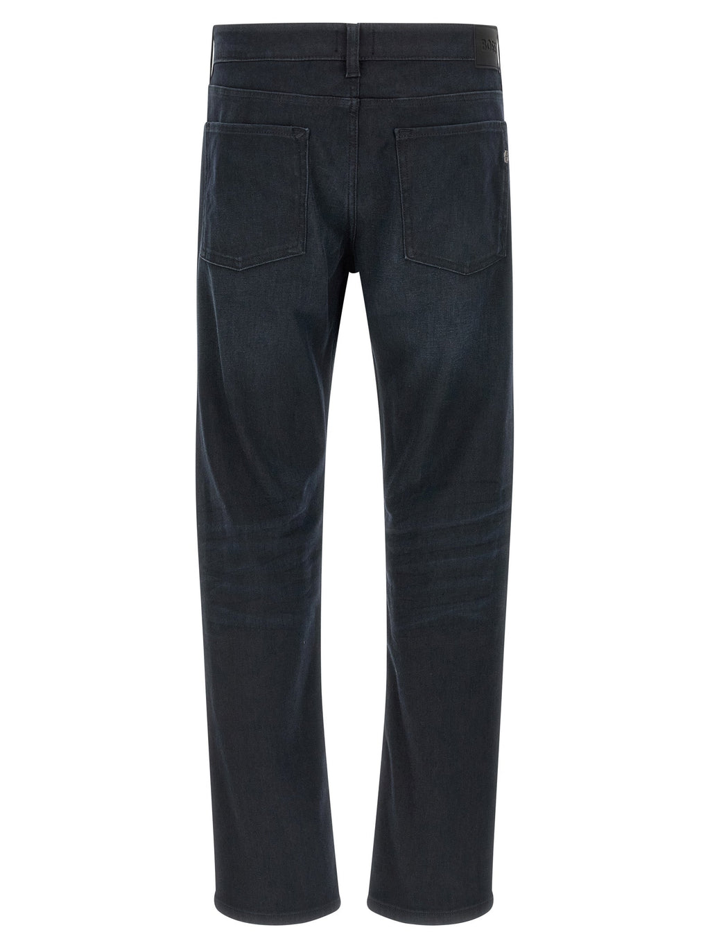 Hugo Boss Blue Cotton Straight-Leg Jeans